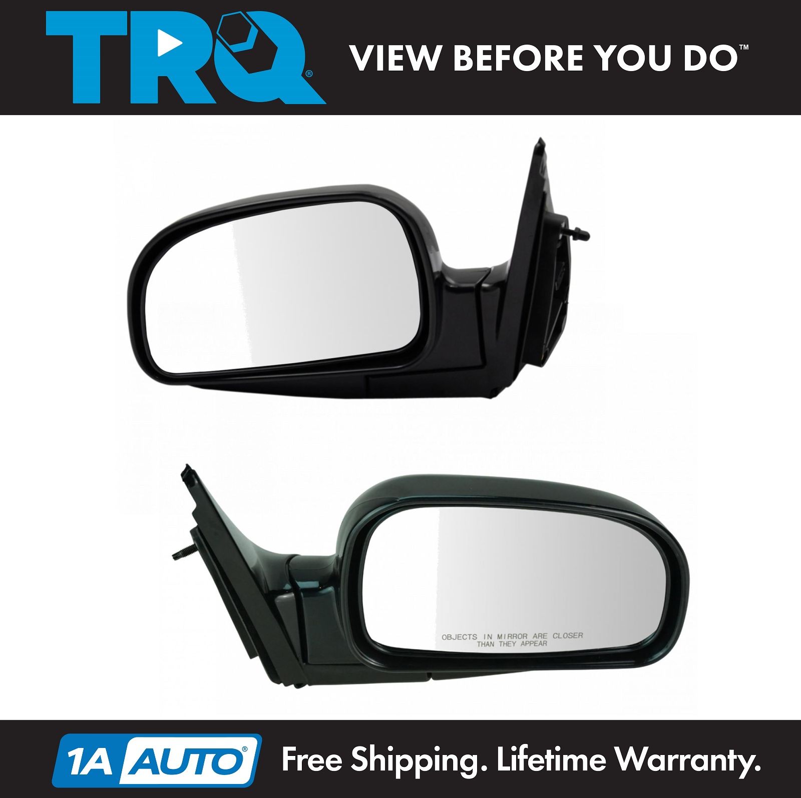Power Side View Mirrors Left & Right Pair Set of 2 Fits 0106 Hyundai