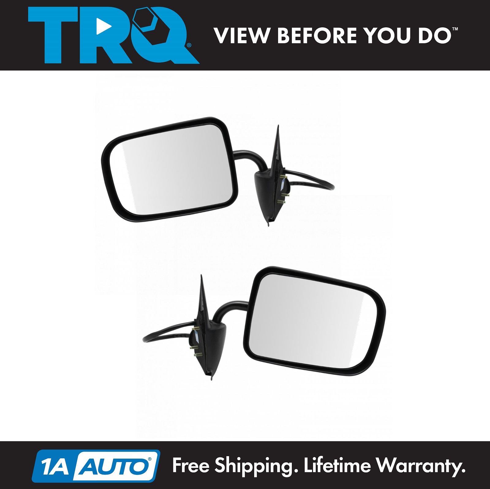 Chrome Power Mirror RH Right Passenger for 94-97 Dodge Ram 1500 2500 3500 Pickup