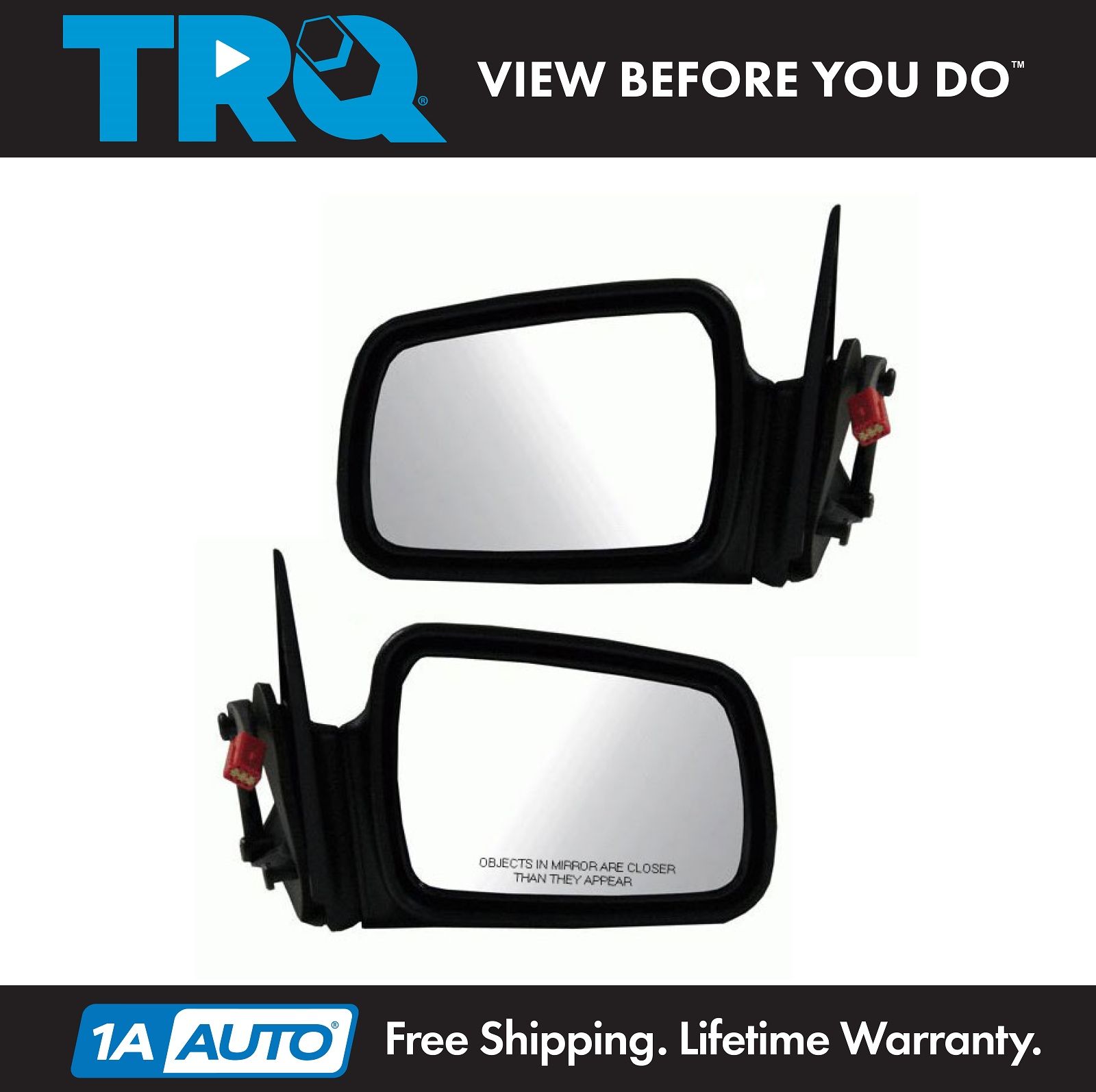 93-95 Grand Cherokee Power Non-Heated Rear View Folding Mirror Left Driver Side