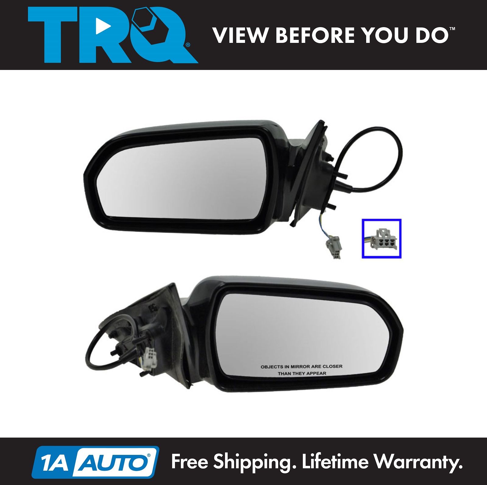 TYC 93-95 Grand Cherokee Power Non-Heated Rear View Fold Mirror Left Driver Side