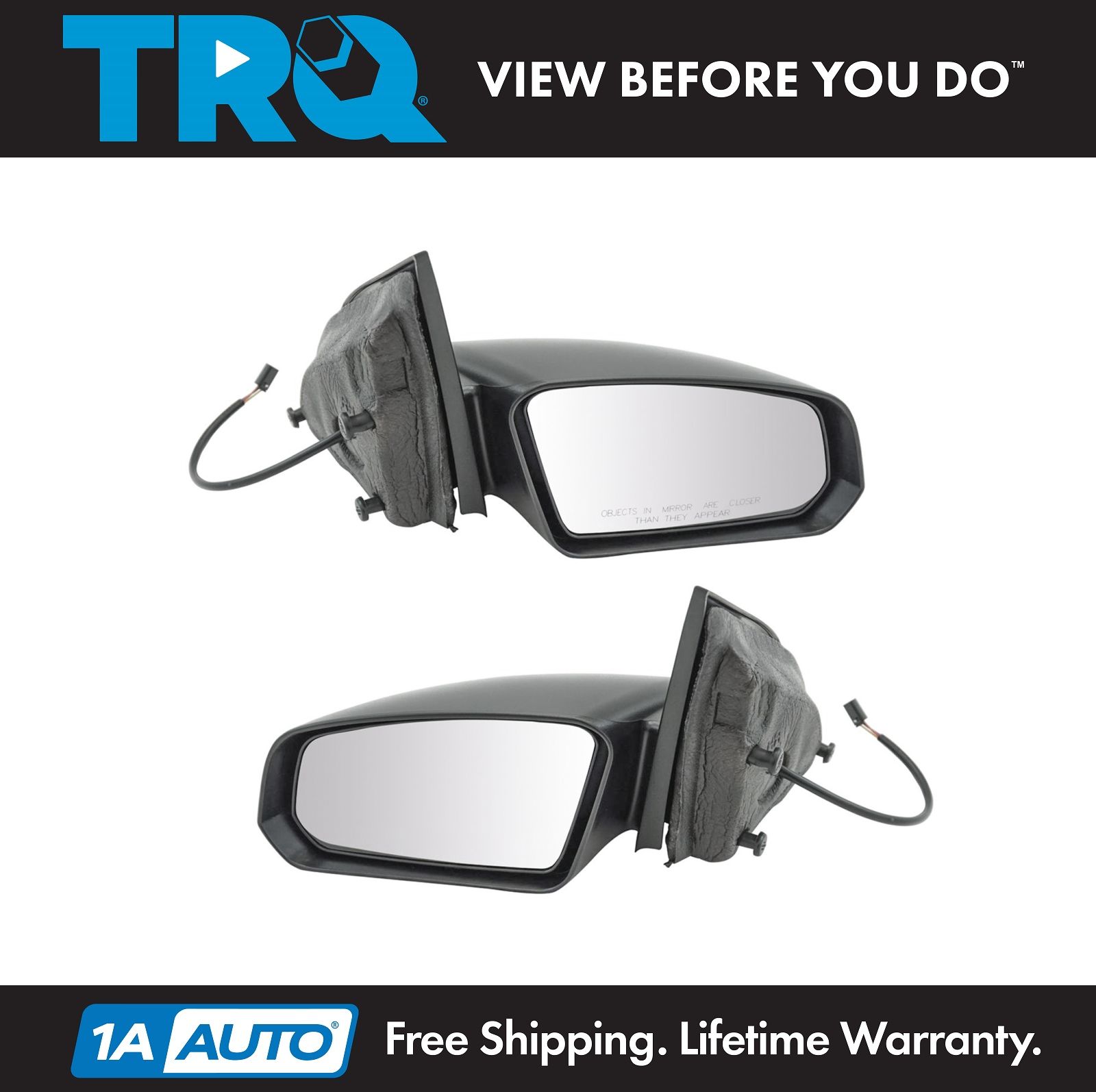 Non-Folding Textured MUSTANG 96-98 MIRROR RH Non-Heated Power