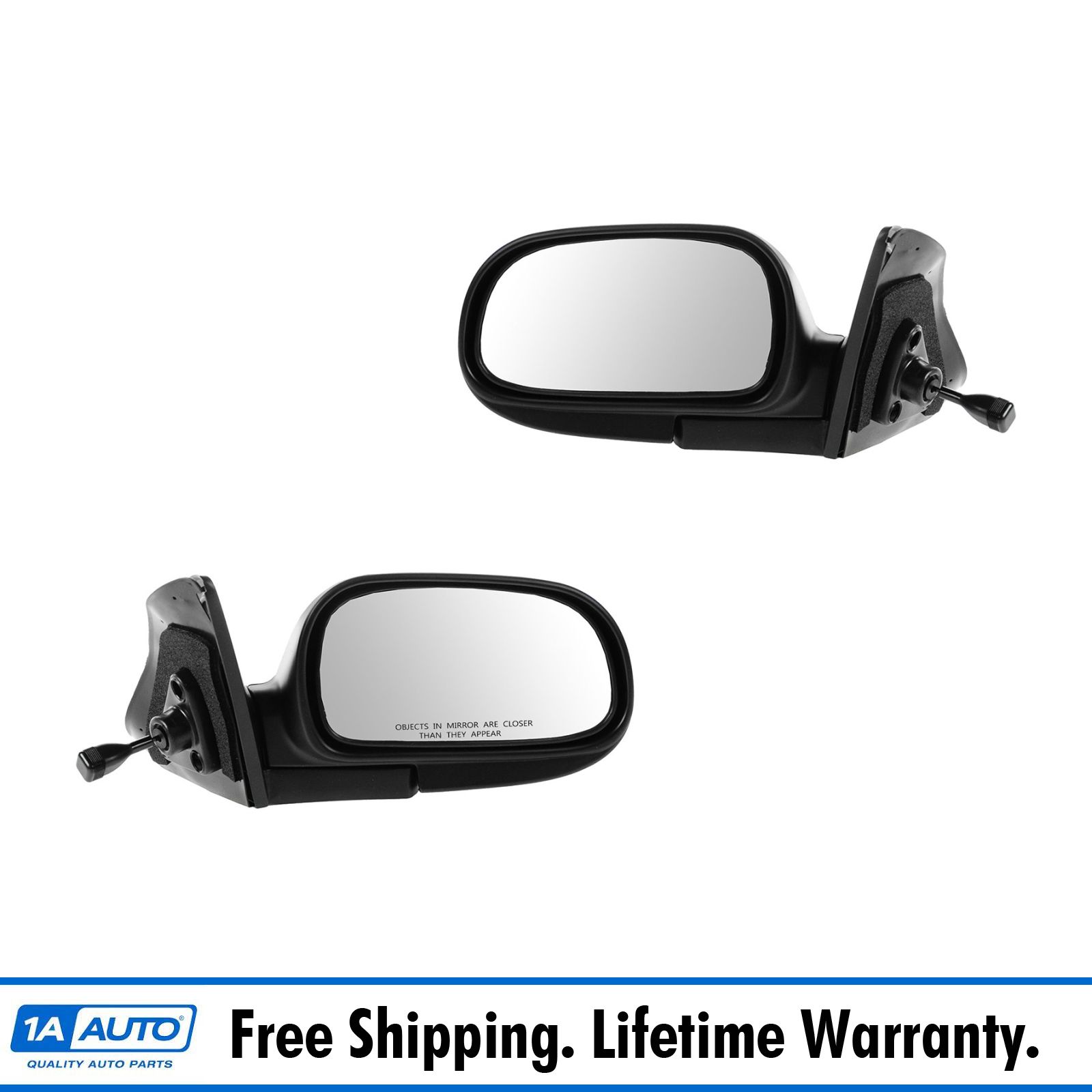 NEW Mirror 87-96 DODGE DAKOTA Driver Left Side MANUAL REMOTE NON-HEATED Assembly