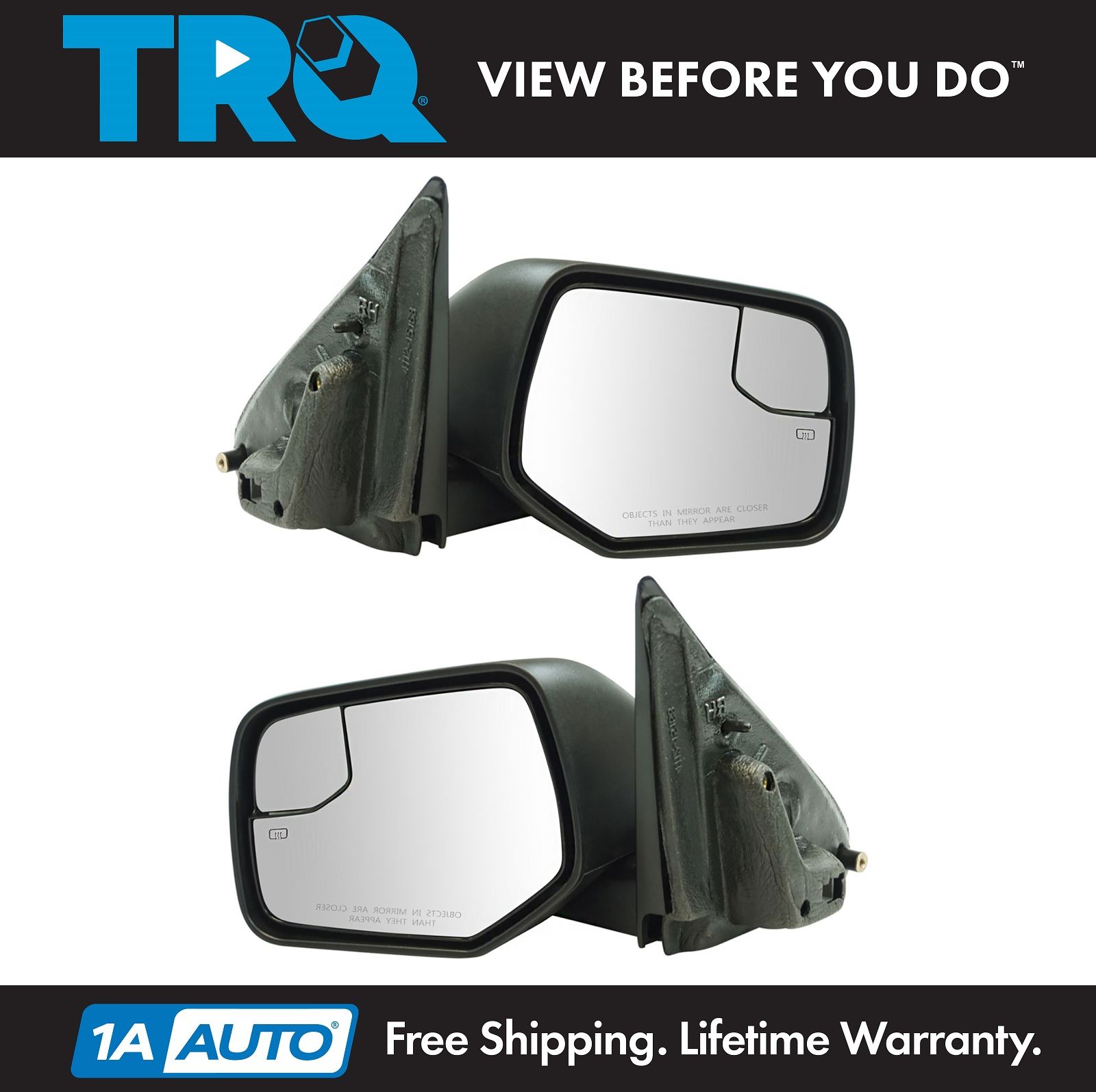 NEW OEM LEFT EXTERIOR SIDE VIEW MIRROR GLASS 2010-12 FORD ESCAPE MERCURY MARINER