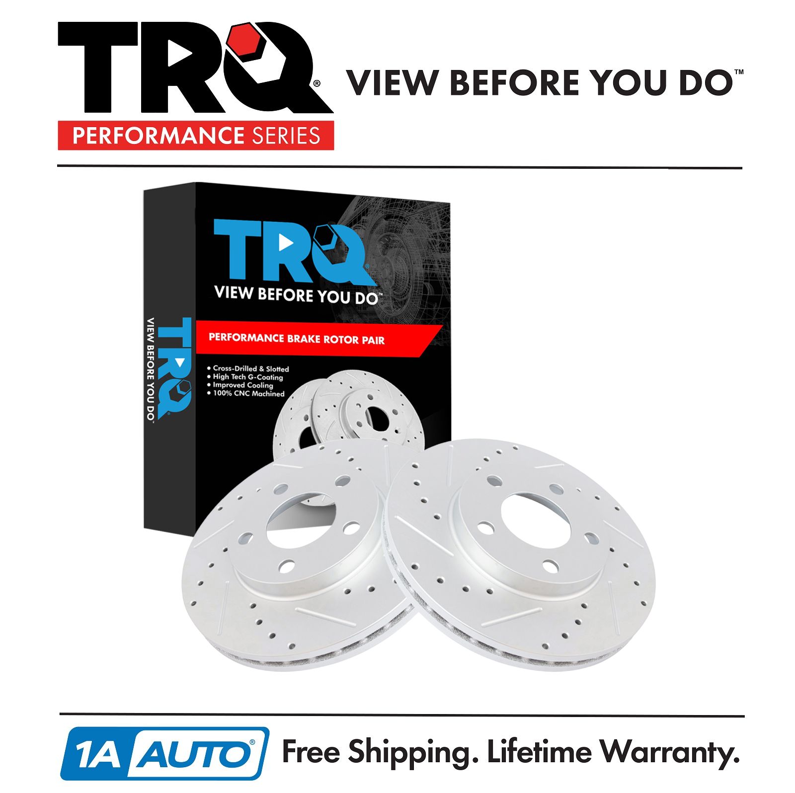 <b>2 Piece Performance Brake Rotor Set</b>