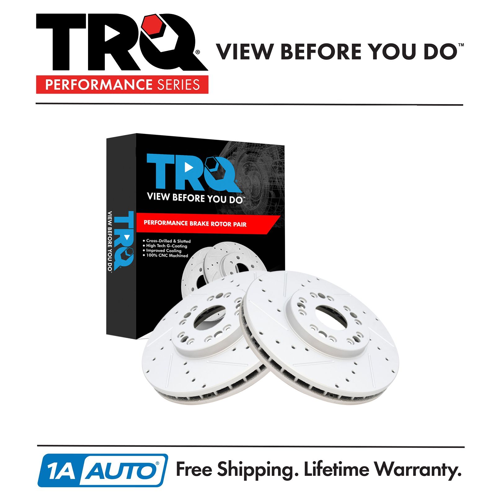 <b>2 Piece Performance Brake Rotor Set</b>