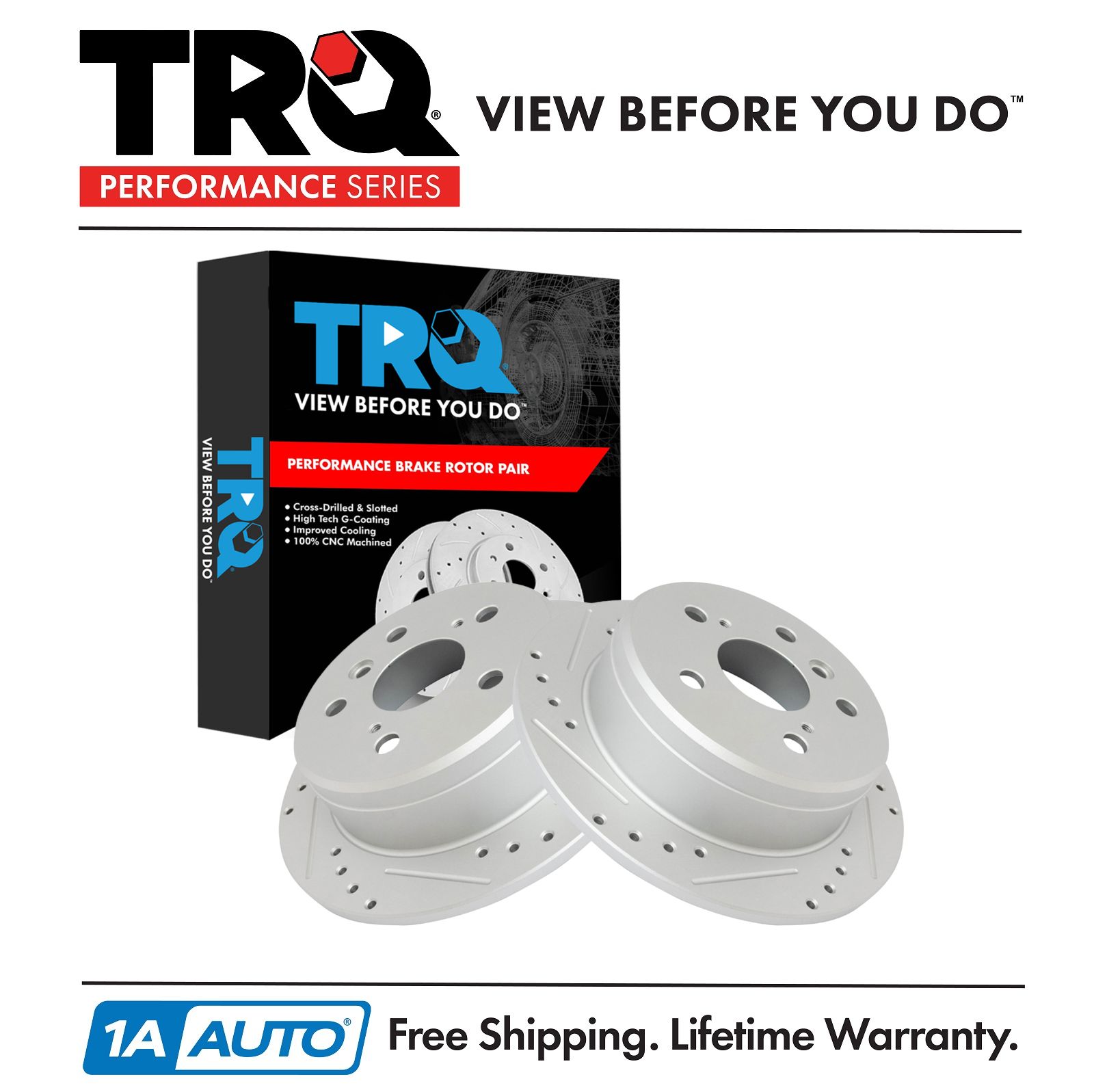 <b>2 Piece Performance Brake Rotor Set</b>