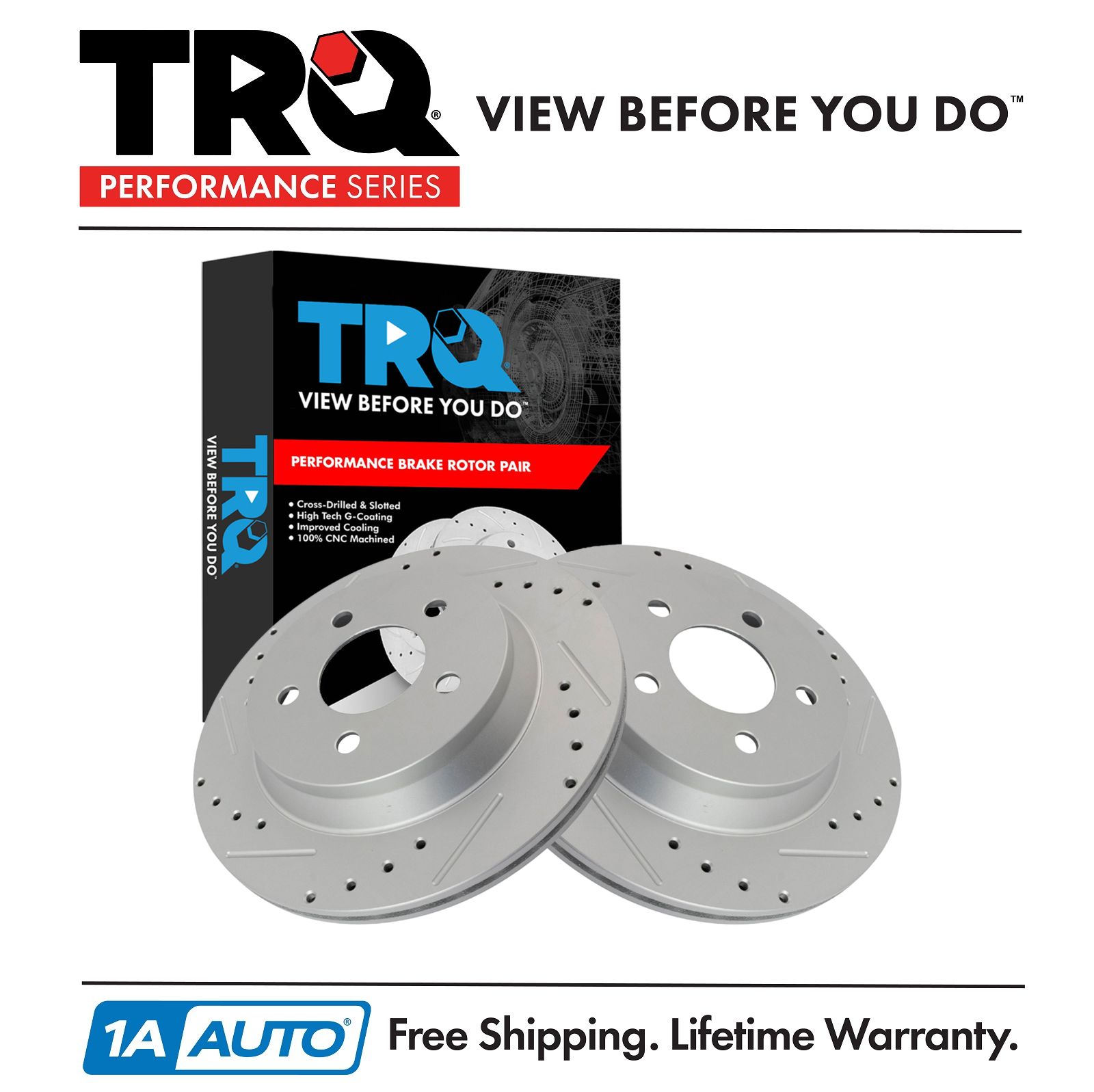 <b>2 Piece Performance Brake Rotor Set</b>