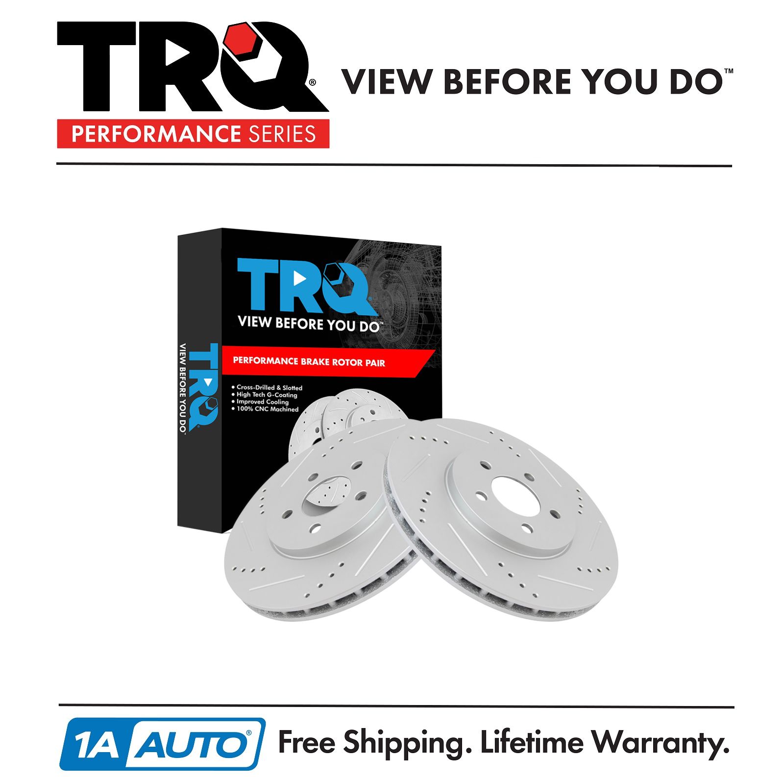 <b>2 Piece Performance Brake Rotor Set</b>