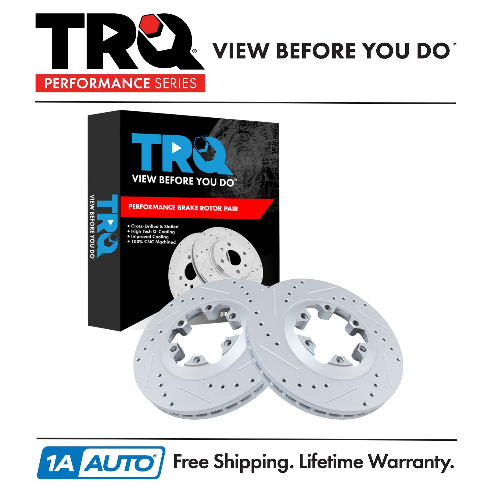 <b>2 Piece Performance Brake Rotor Set</b>