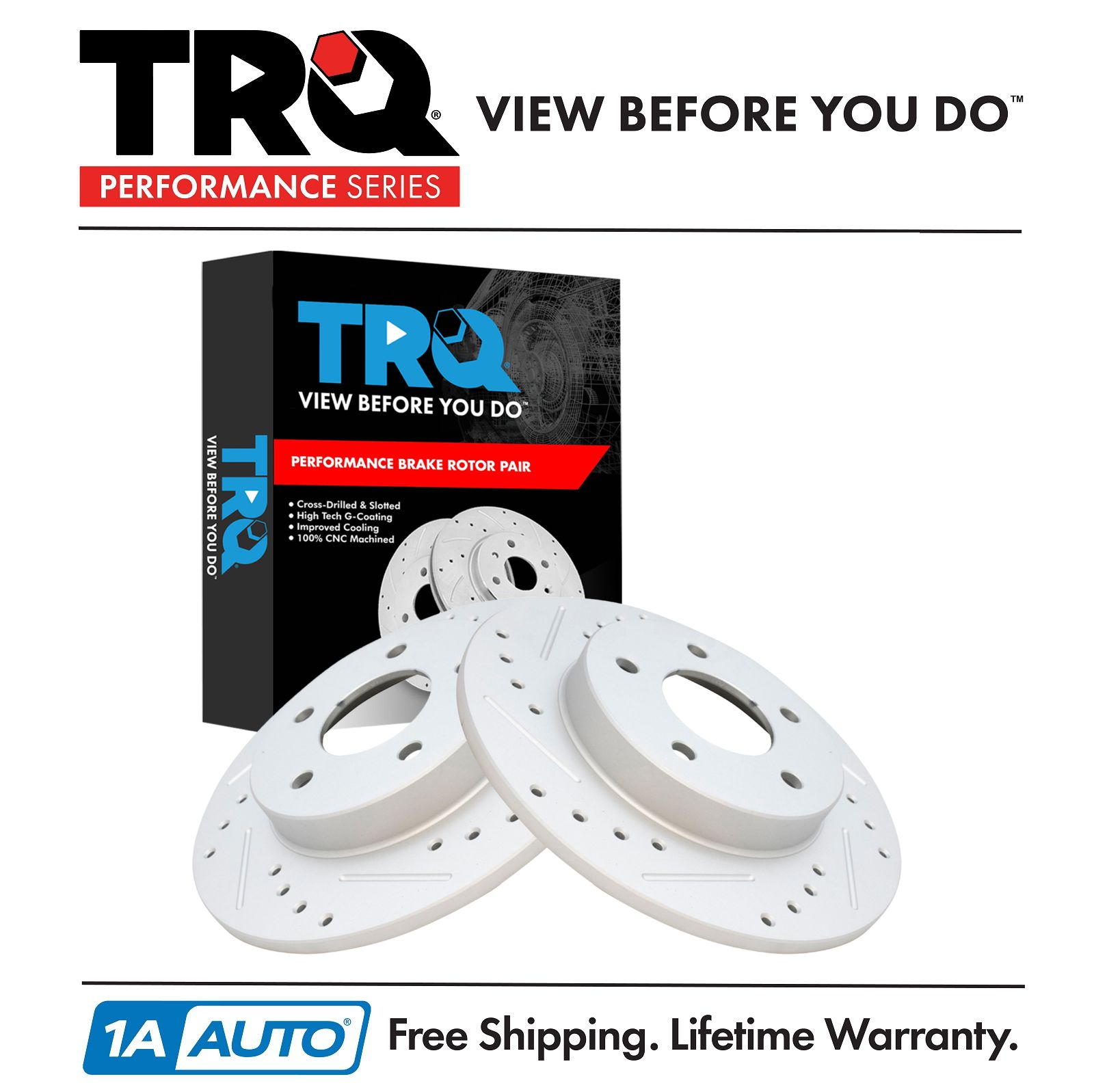 <b>2 Piece Performance Brake Rotor Set</b>