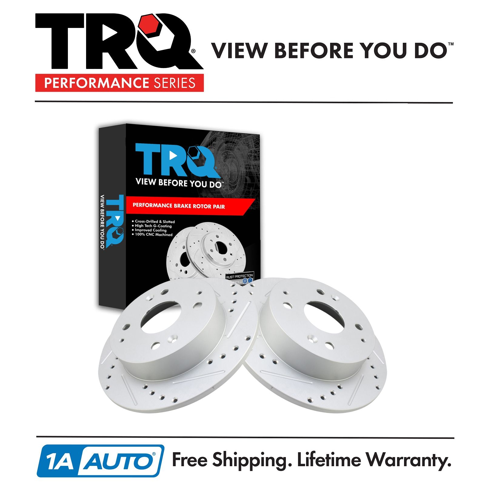 <b>2 Piece Performance Brake Rotor Set</b>