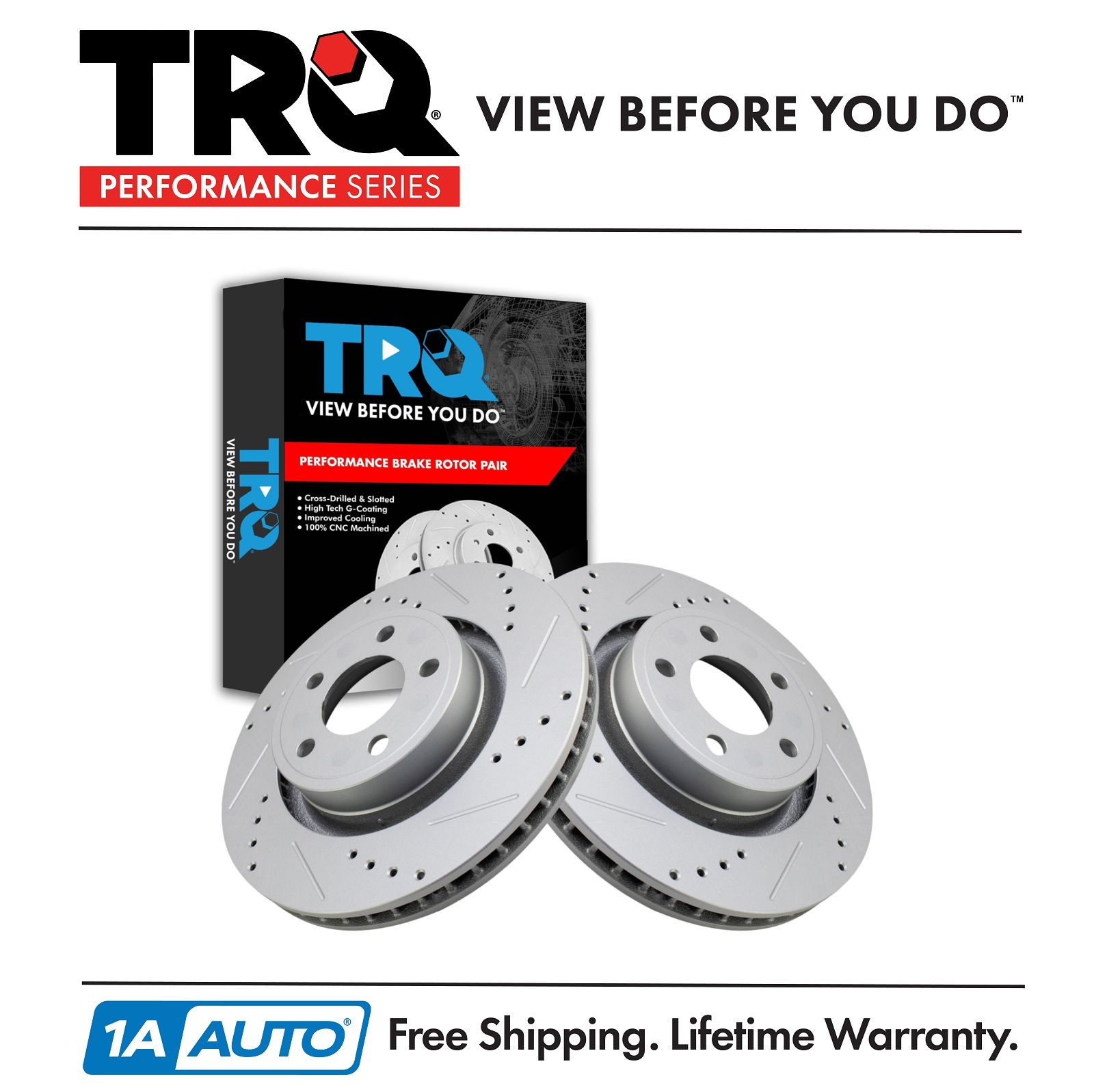 <b>2 Piece Performance Brake Rotor Set</b>