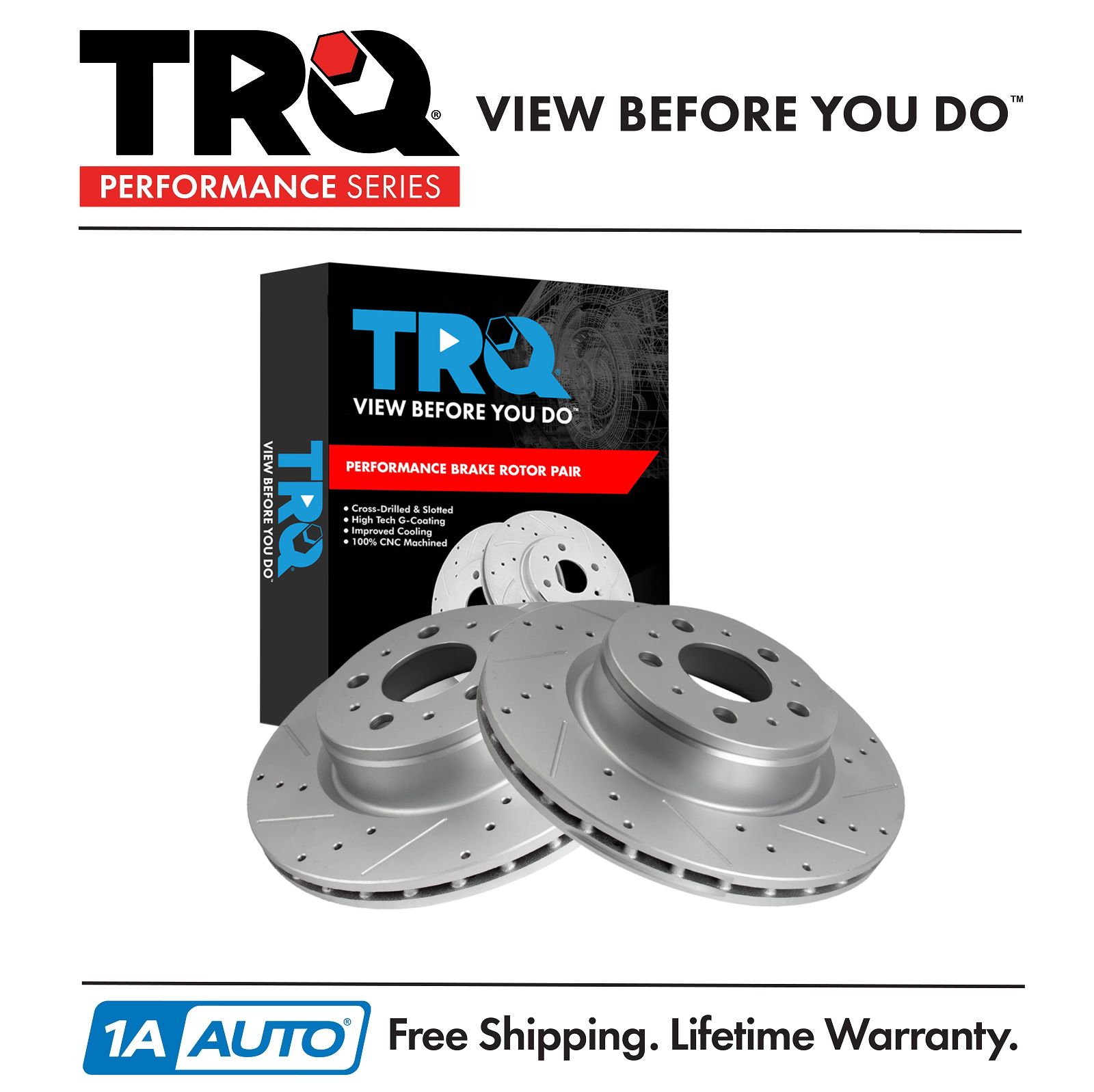 <b>2 Piece Brake Rotor Set</b>