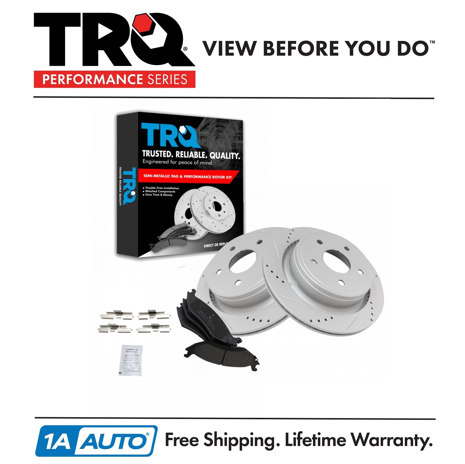 <b>Semi-Metallic Performance Brake Pad & Rotor Kit</b>