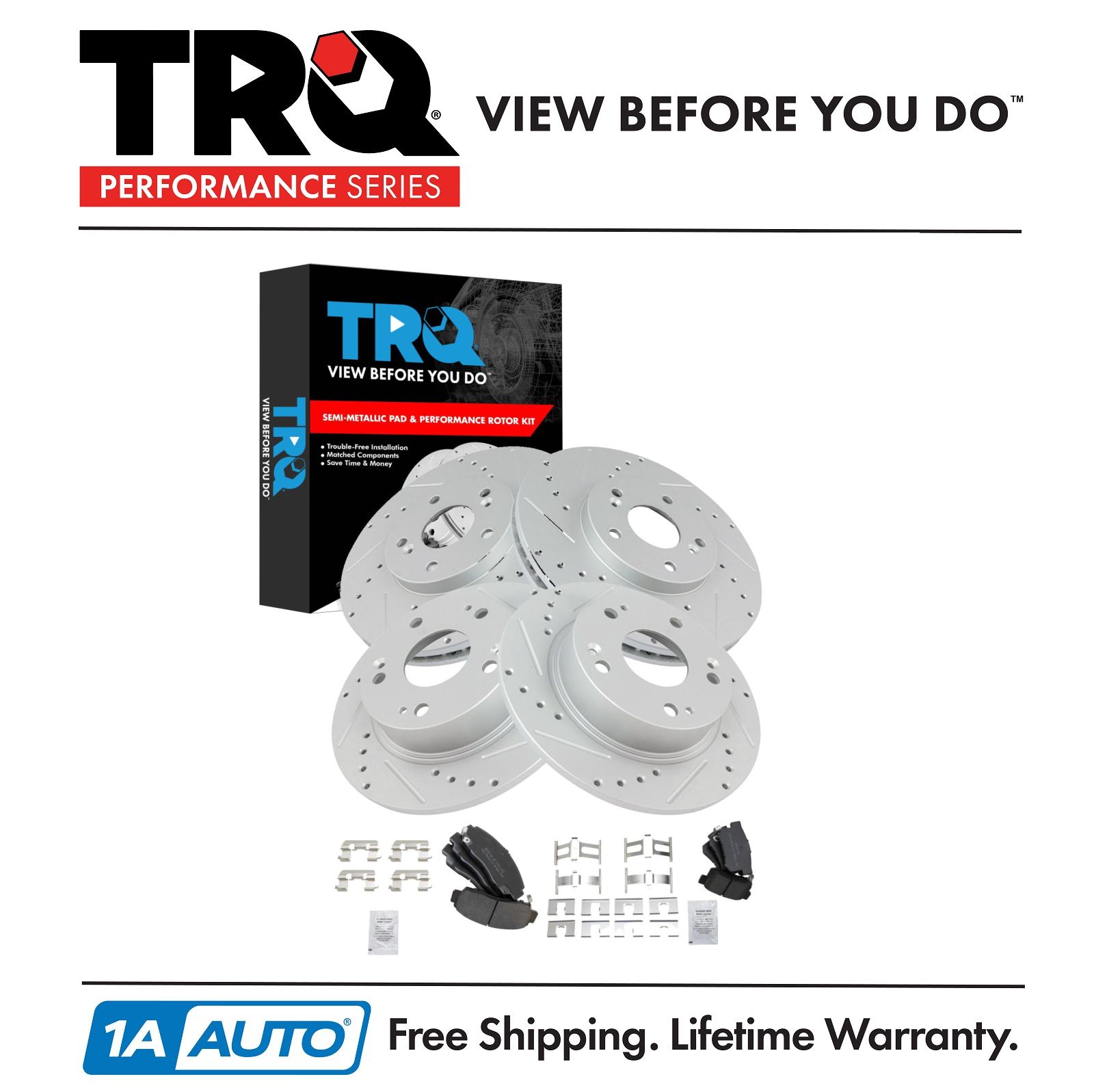 <b>Semi-Metallic Performance Brake Pad & Rotor Kit</b>