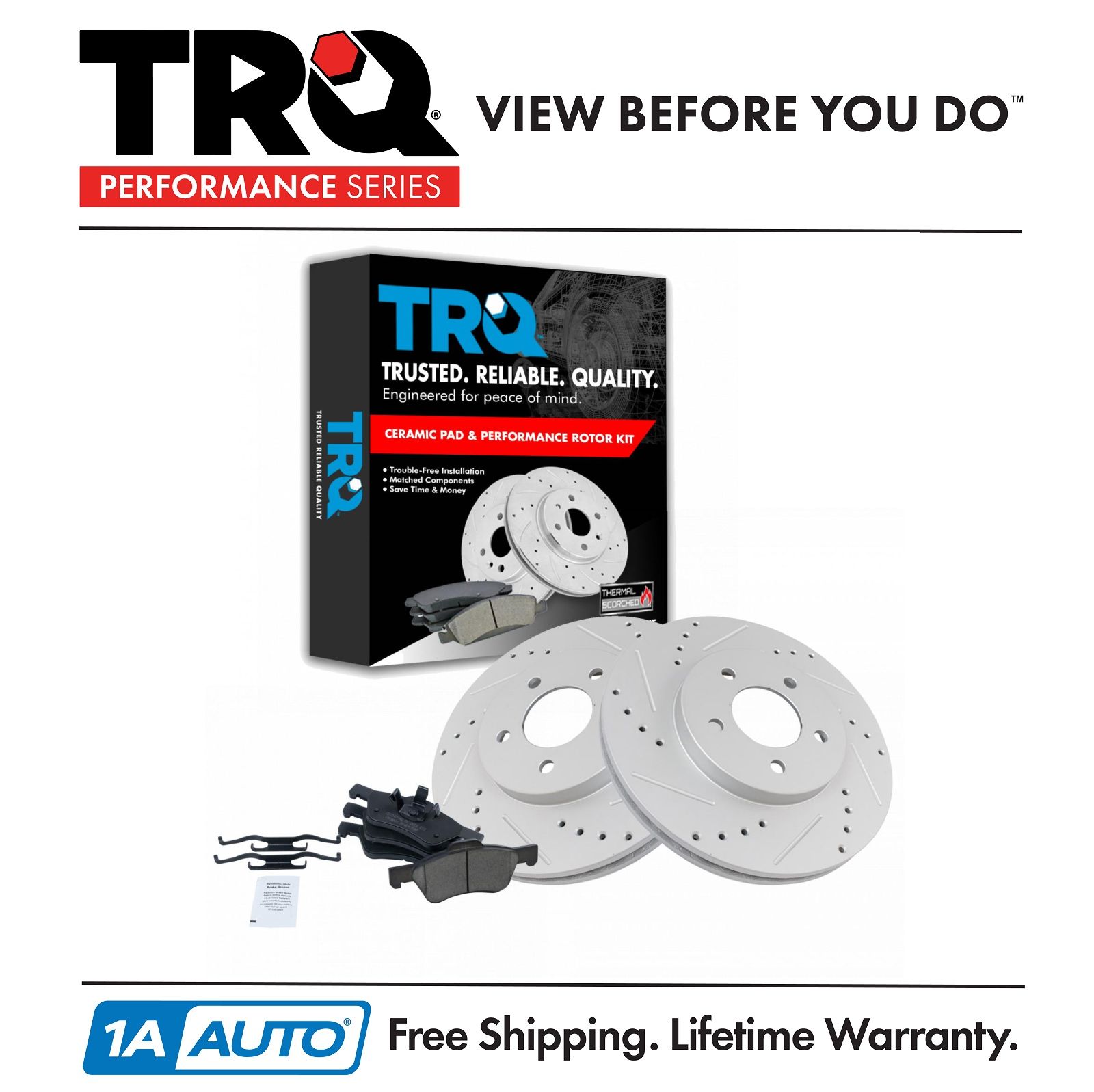 High-End 5lug Fits: Escape Mariner Tribute Front Rotors 2 Brake Rotors