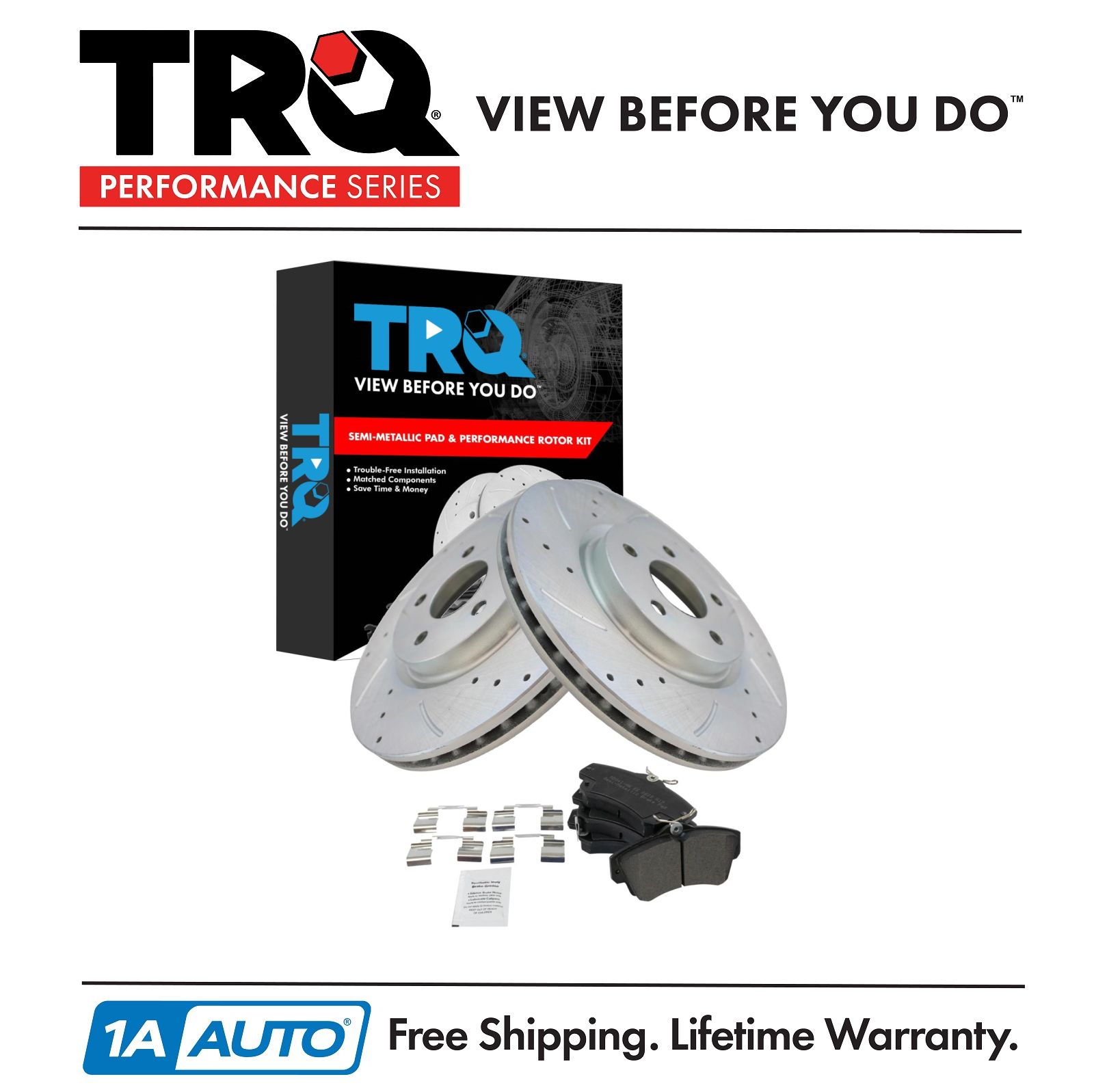 <b>Semi-Metallic Performance Brake Pad & Rotor Kit</b>