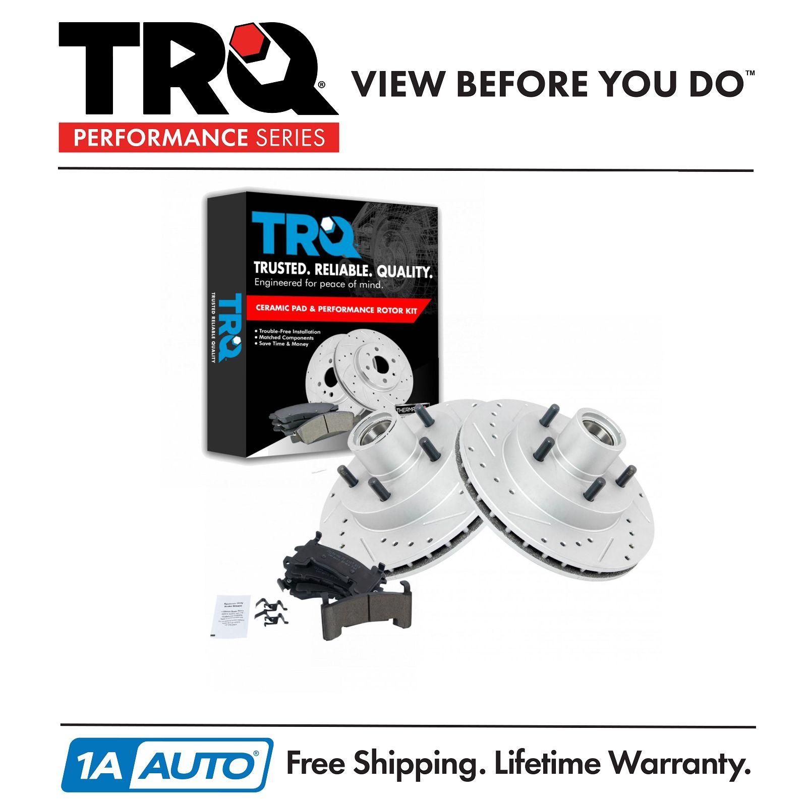 <b>Ceramic Performance Brake Pad & Rotor Kit</b>