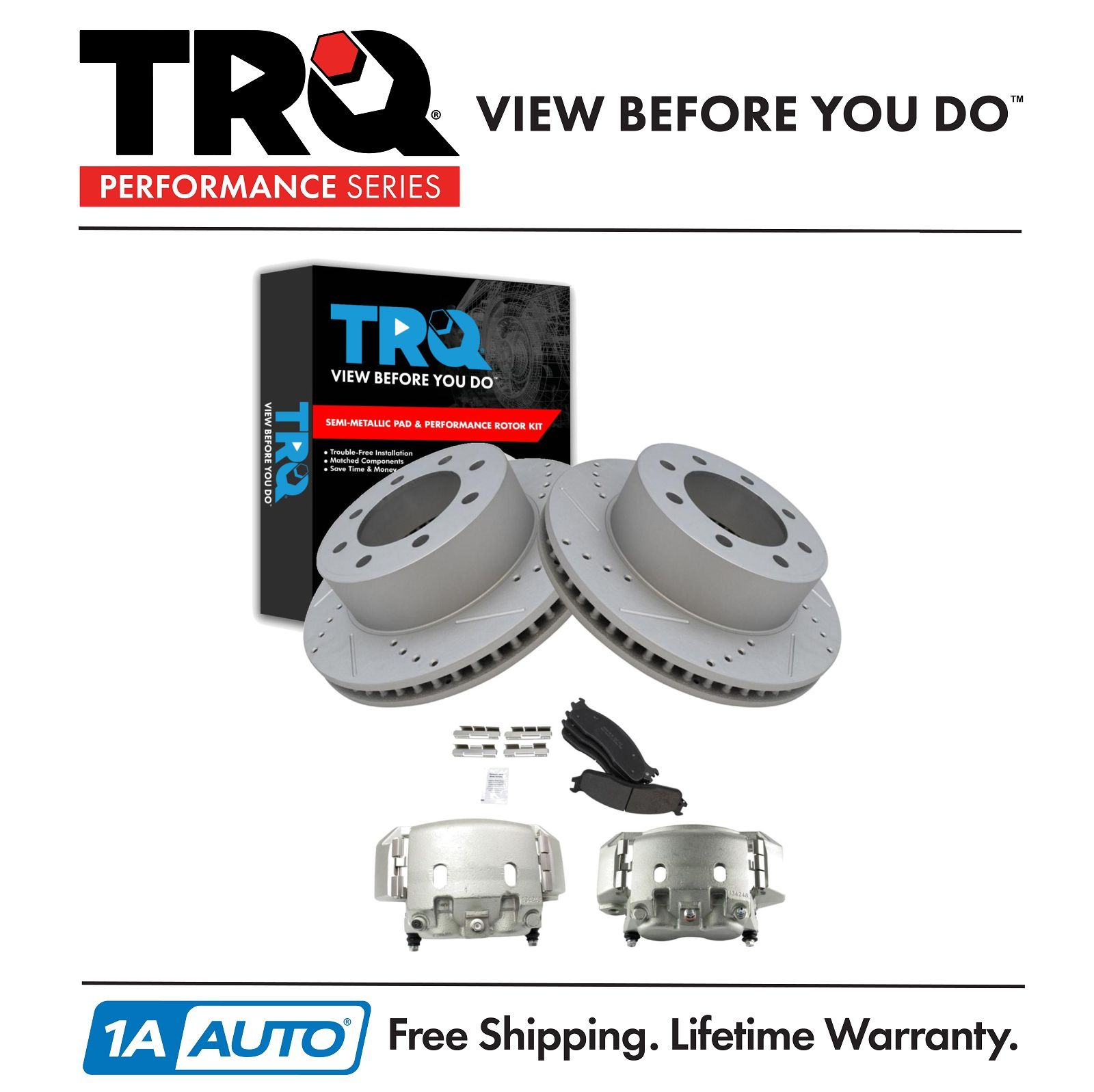 <b>Semi-Metallic Performance Brake Pad & Rotor Kit</b>