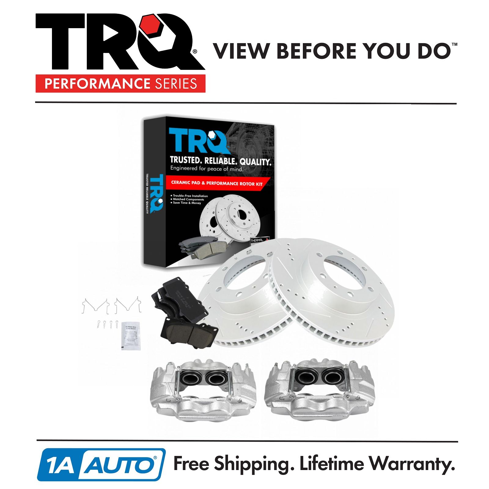 <b>Ceramic Performance Brake Pad & Rotor Kit</b>
