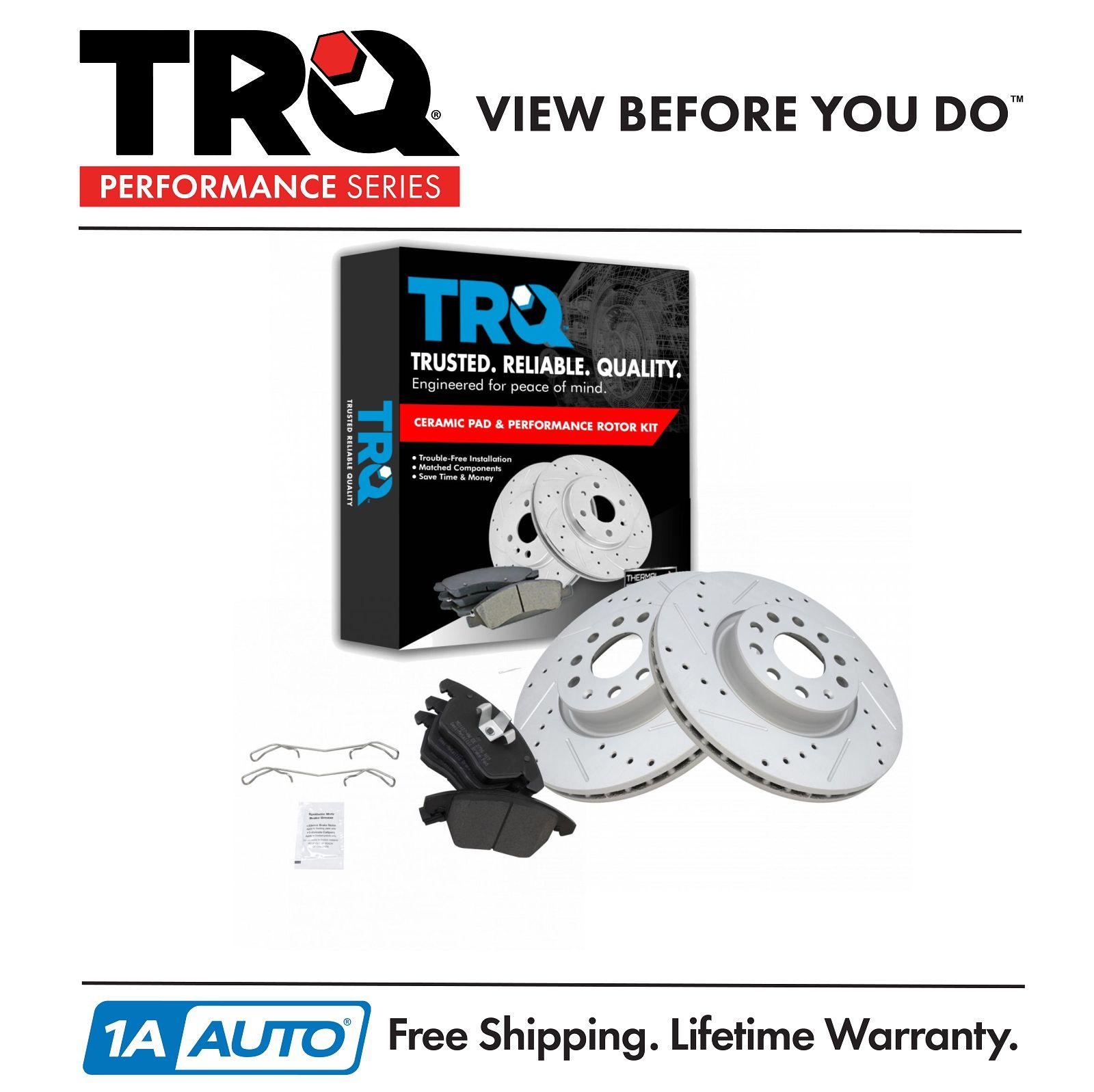 <b>Semi-Metallic Brake Pad & Rotor Kit</b>