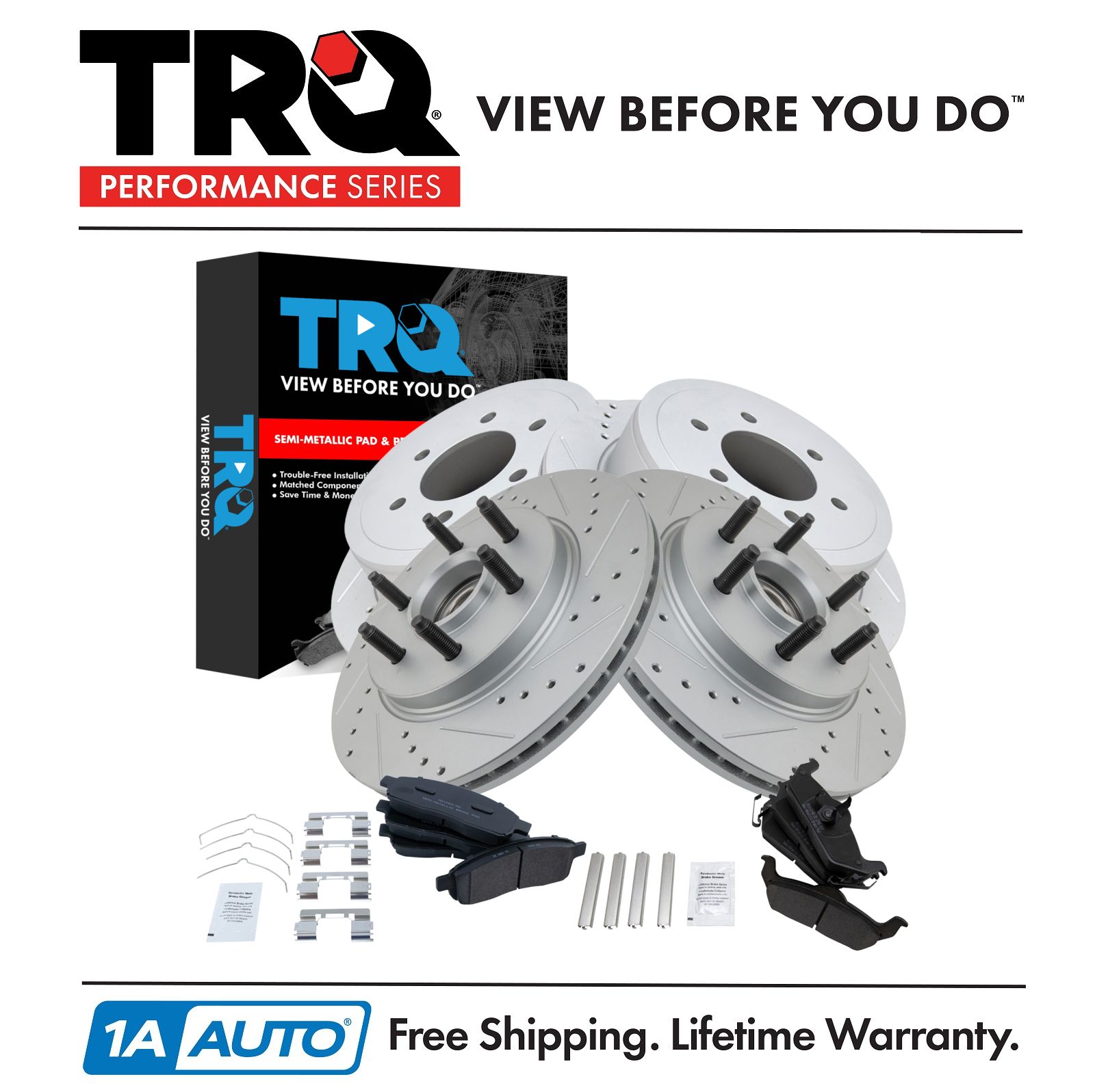 <b>Semi-Metallic Performance Brake Pad & Rotor Kit</b>