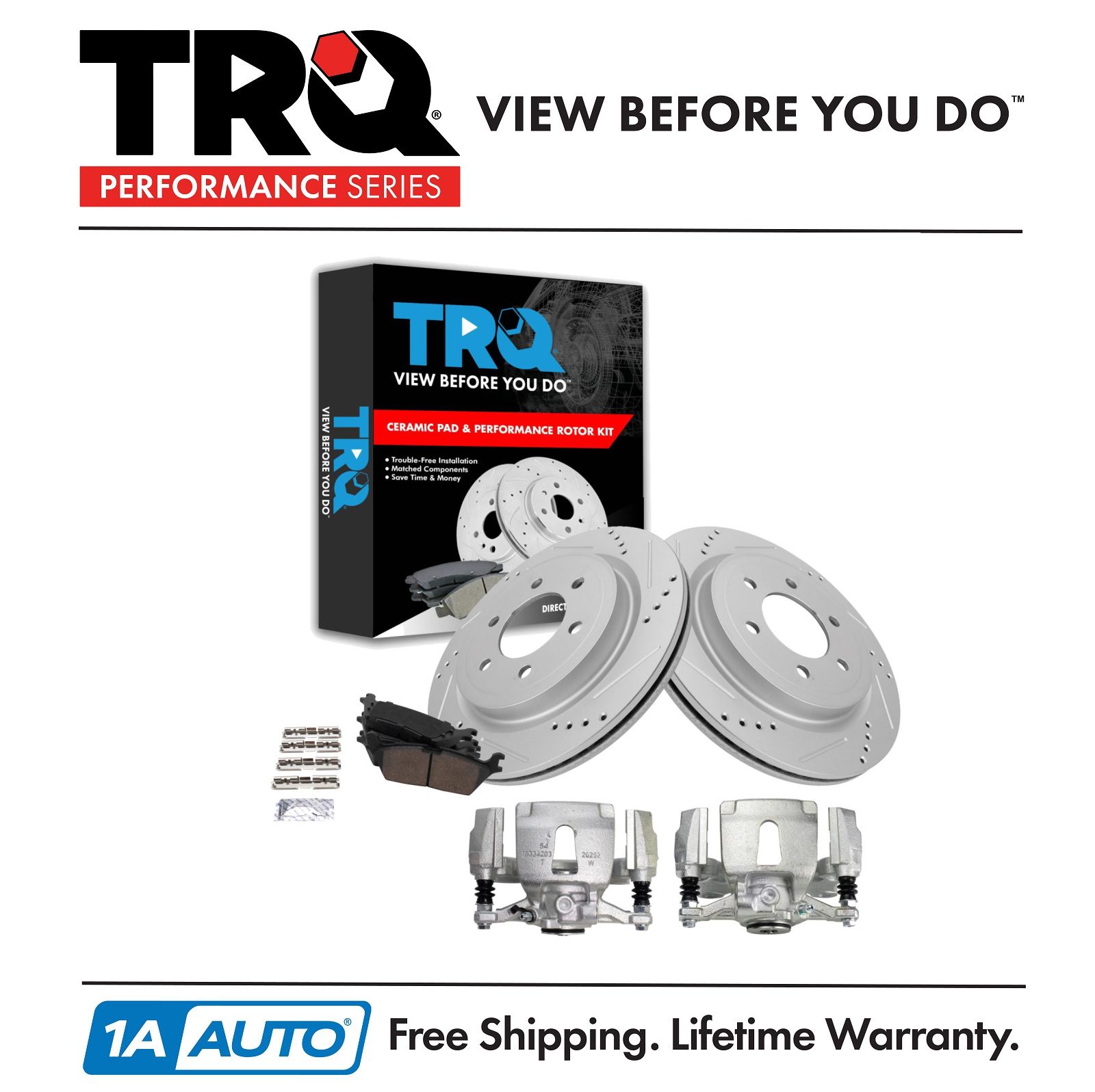 <b>Ceramic Performance Brake Pad & Rotor Kit</b>