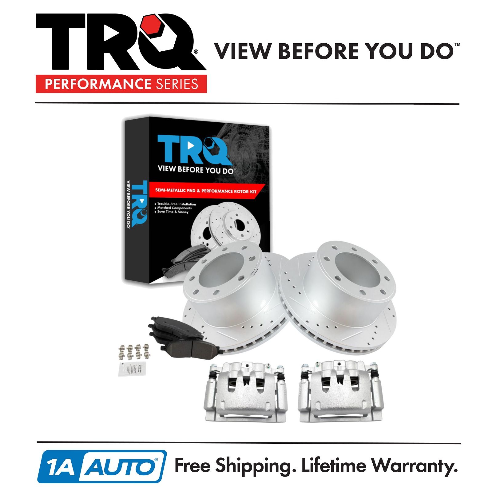 <b>Semi-Metallic Performance Brake Pad & Rotor Kit</b>