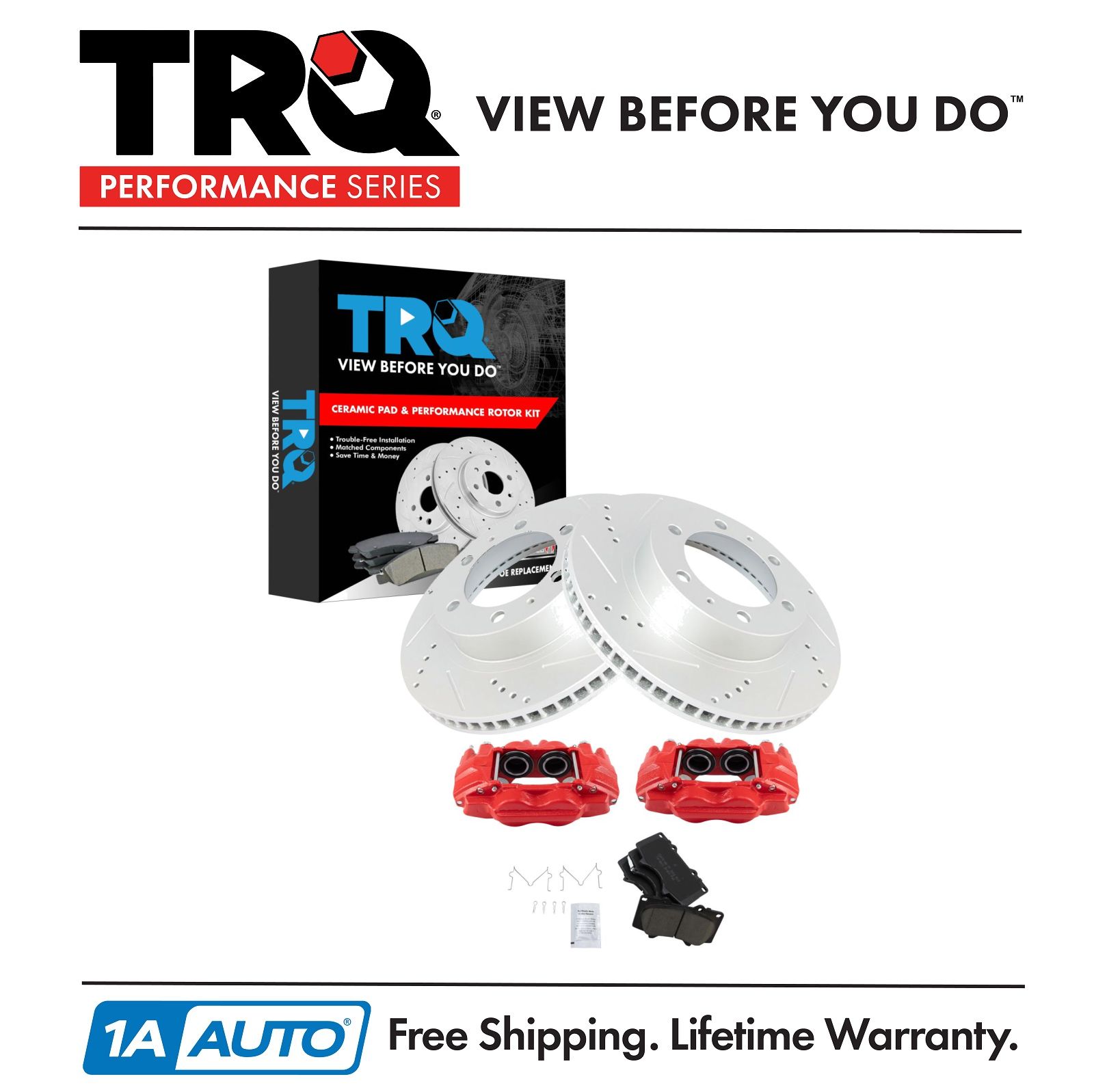 <b>Ceramic Performance Brake Pad & Rotor Kit</b>