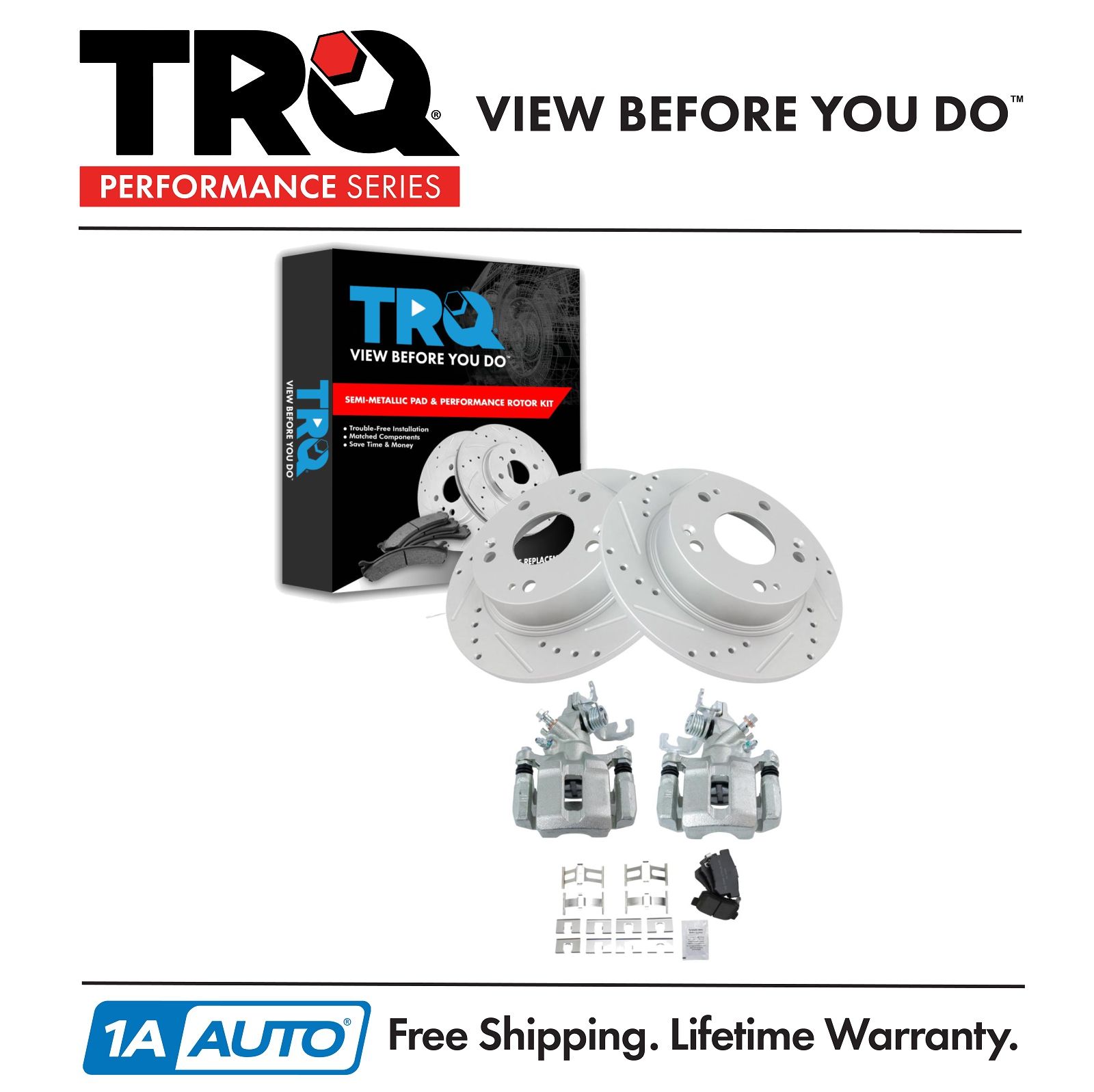 <b>Semi-Metallic Performance Brake Pad & Rotor Kit</b>