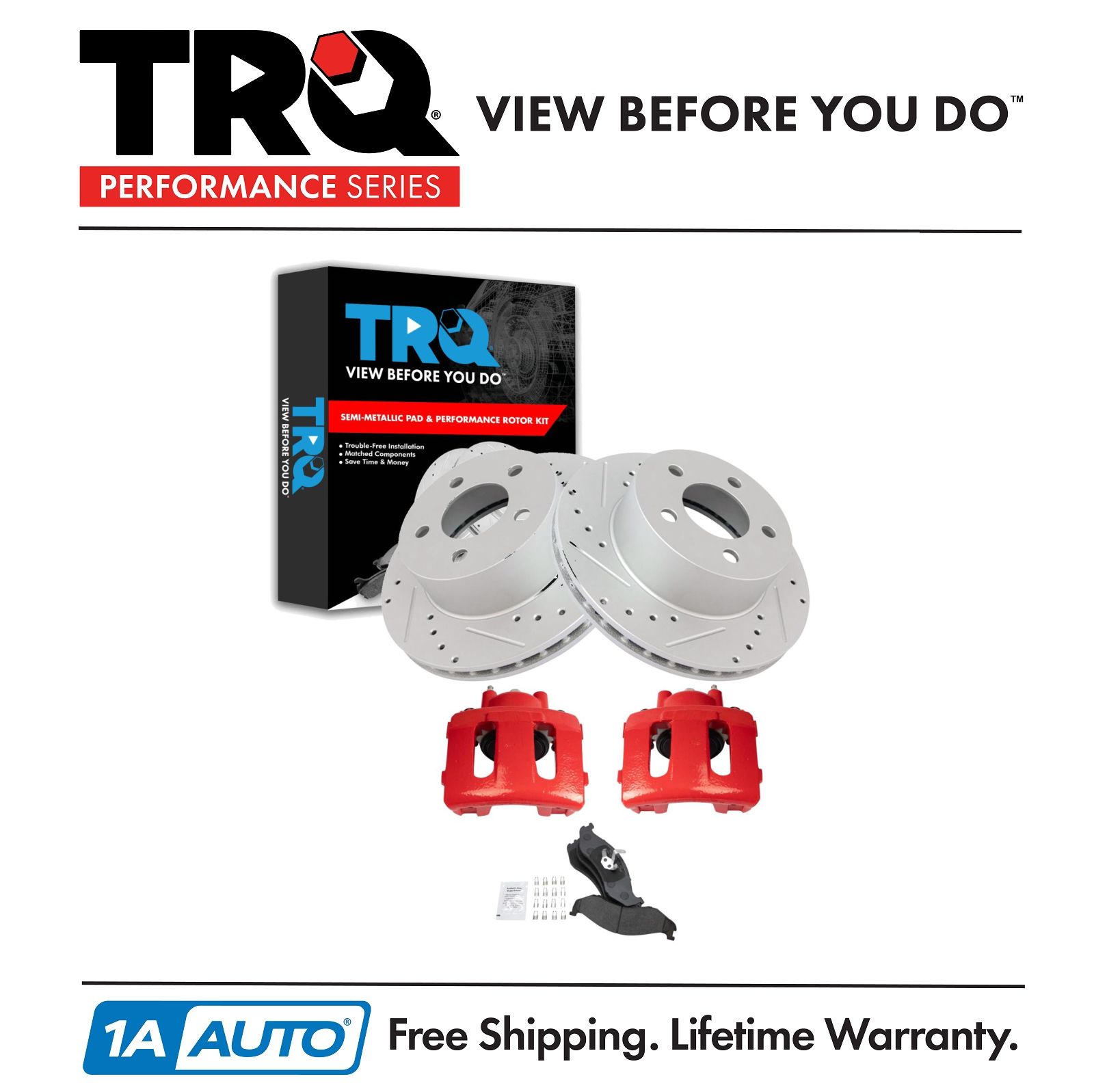 <b>Semi-Metallic Performance Brake Pad & Rotor Kit</b>