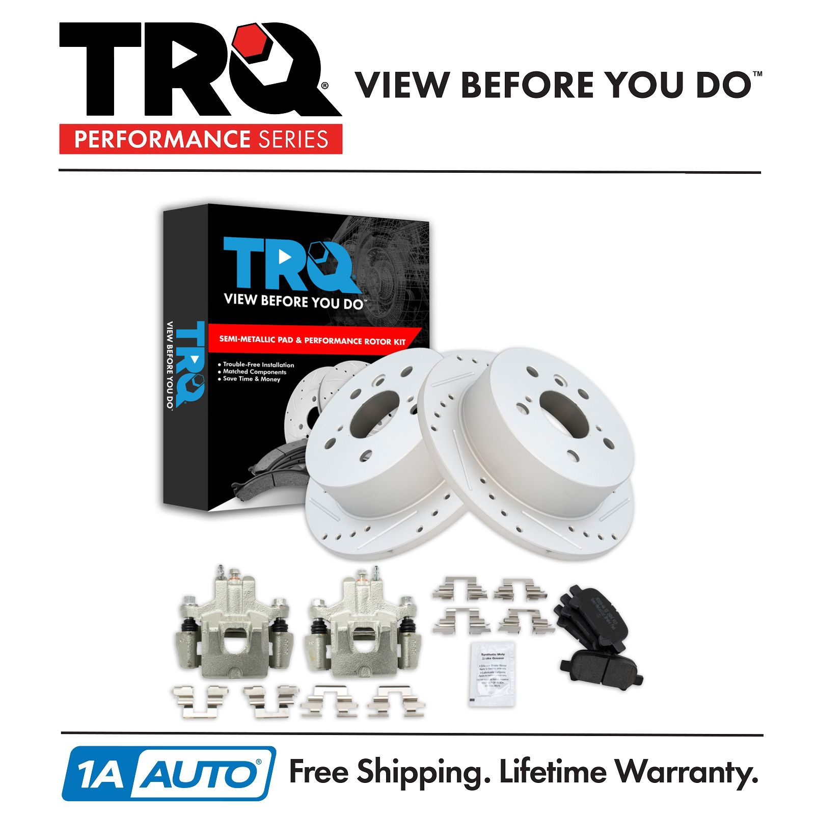 <b>Semi-Metallic Performance Brake Pad & Rotor Kit</b>