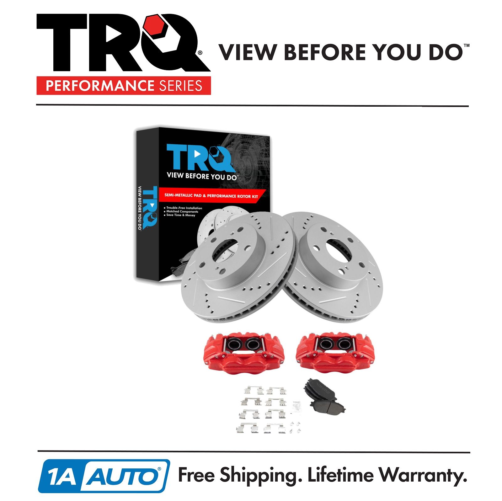 <b>Semi-Metallic Performance Brake Pad & Rotor Kit</b>