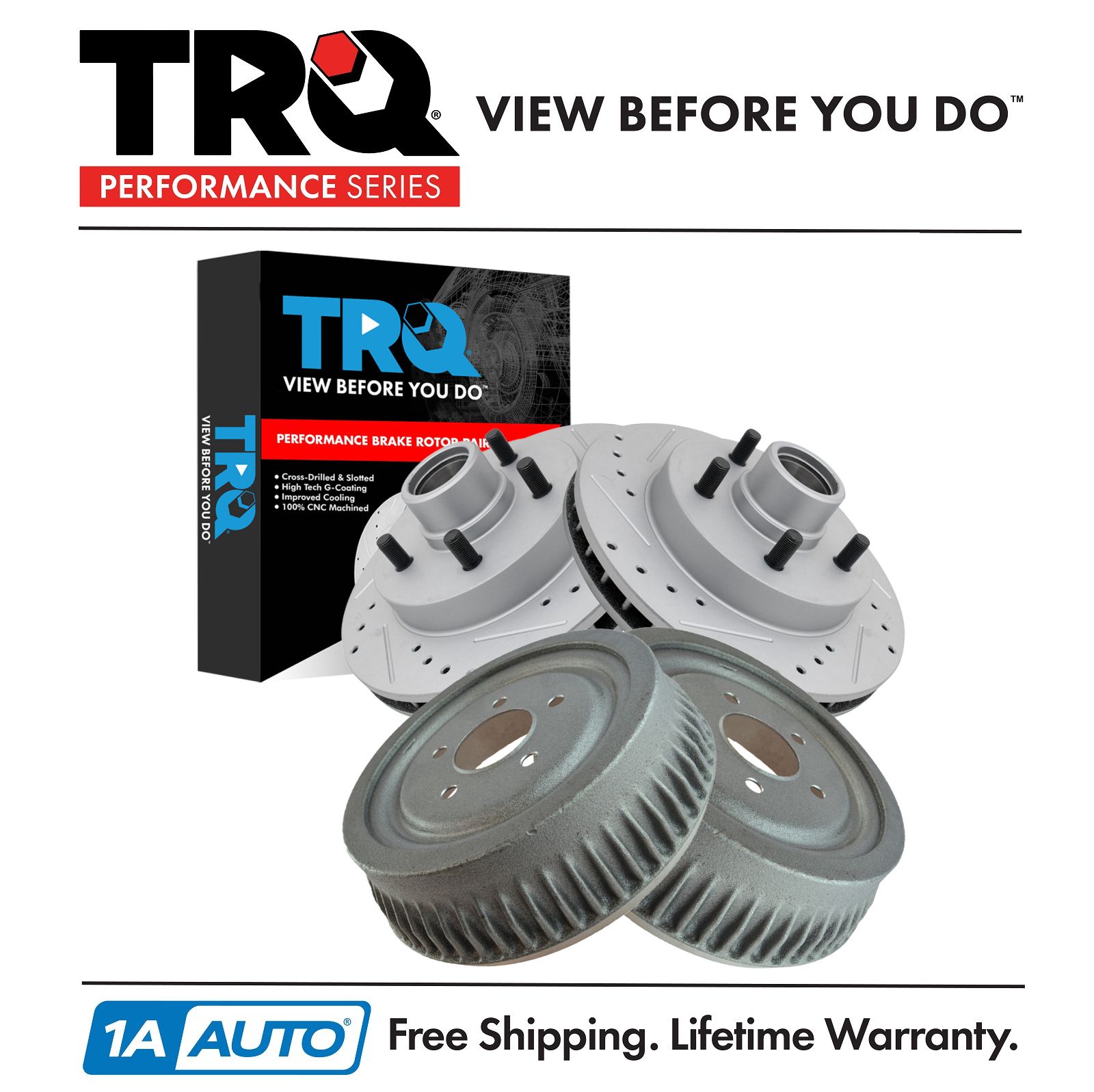 <b>4 Piece Performance Brake Rotor Set</b>