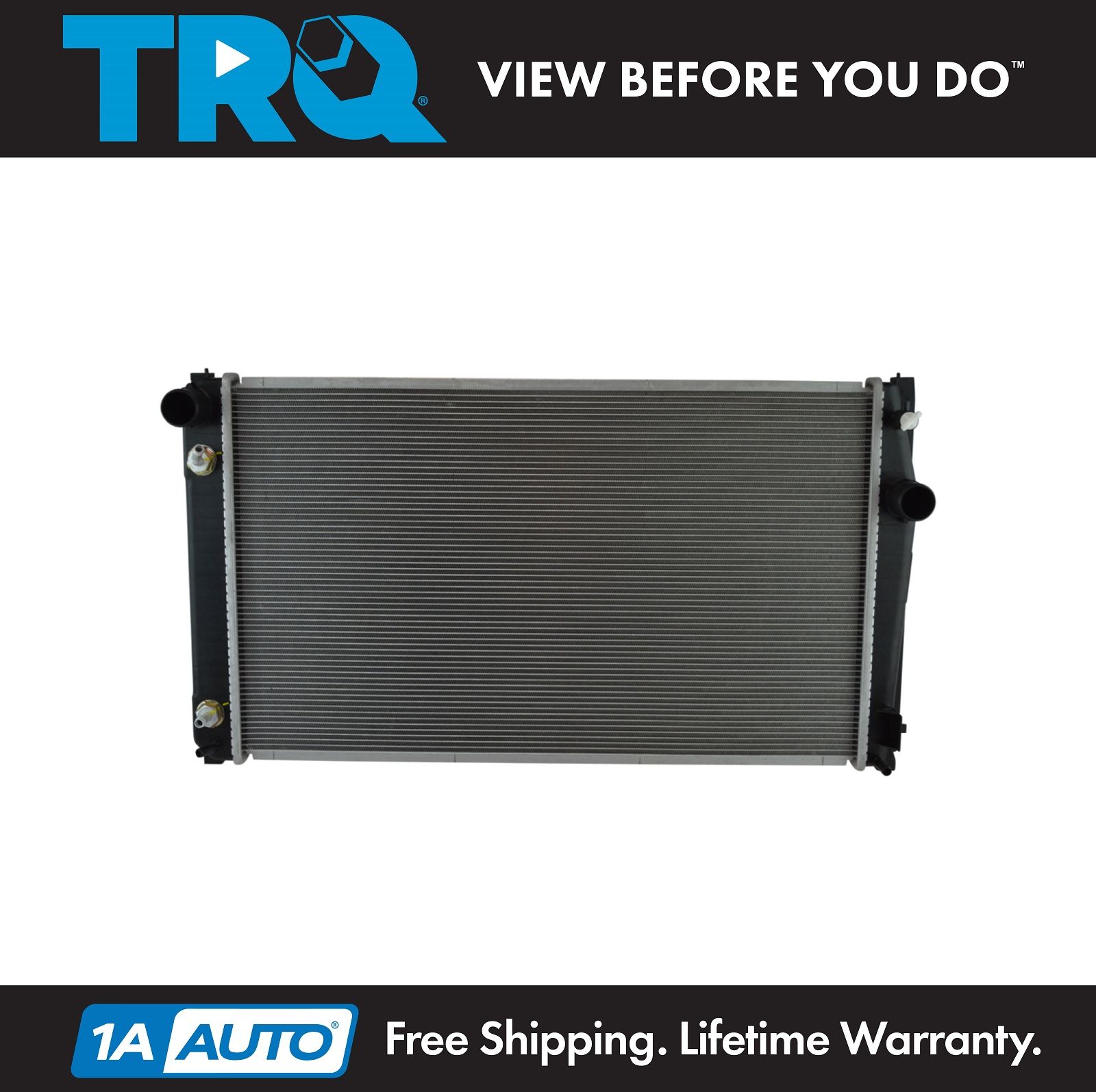 TRQ Radiator Assembly Plastic Tank Aluminum Core for Toyota Rav4 SUV 2007 Toyota Rav4 Heater Core Replacement