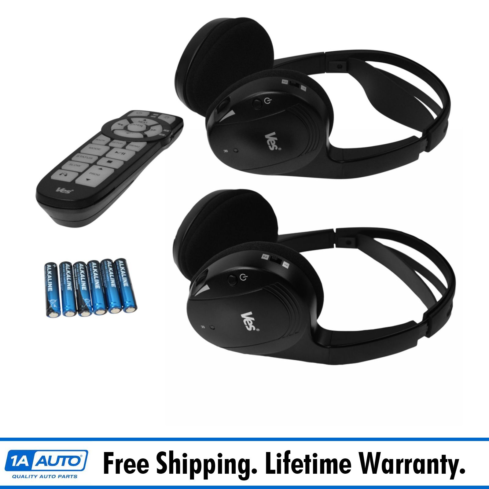 OEM 82213176 VES Wireless Headphones Remote Control Kit for Chrysler Dodge Jeep