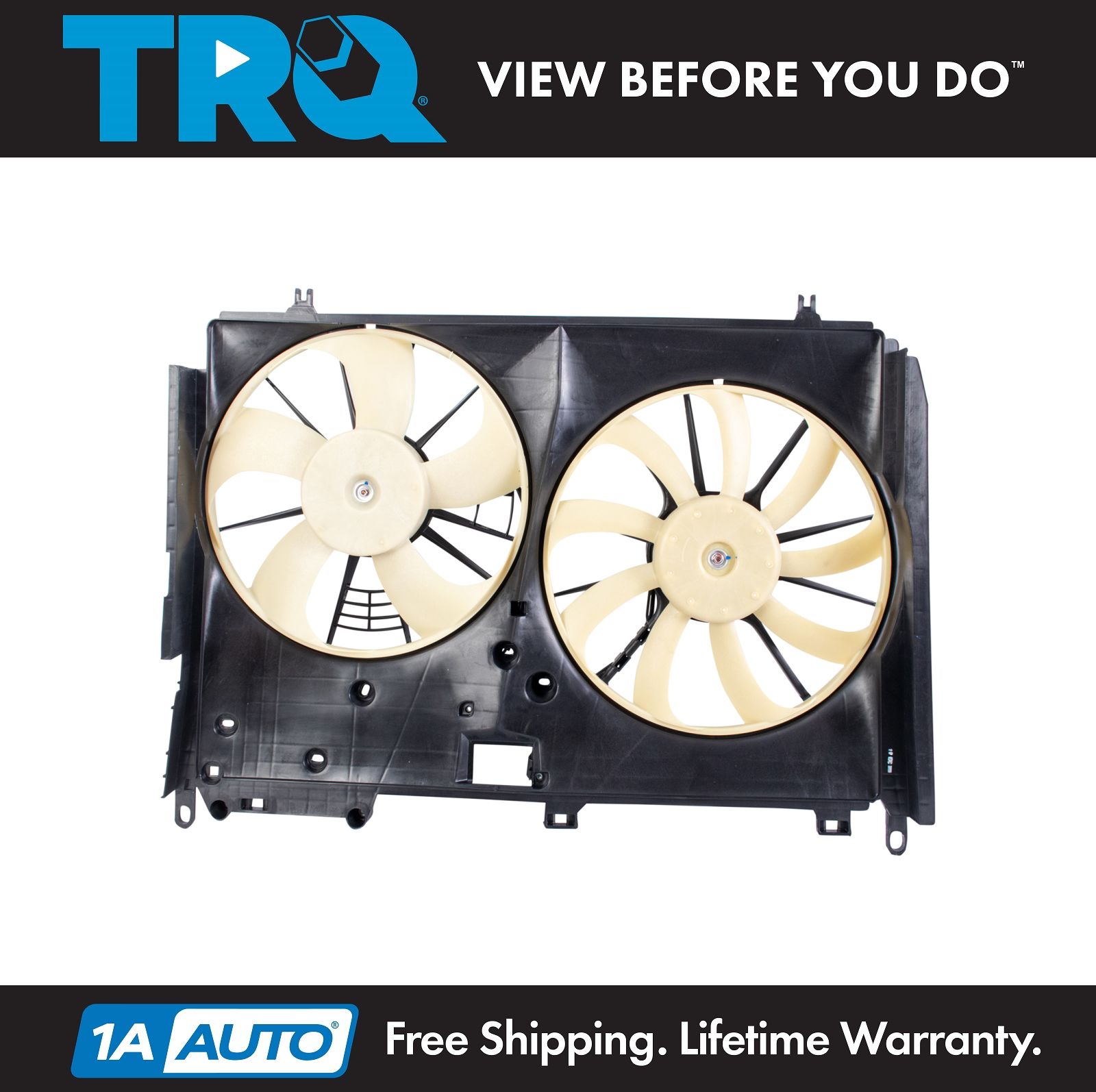 <b>Dual Radiator & Condenser Fan Assembly</b>