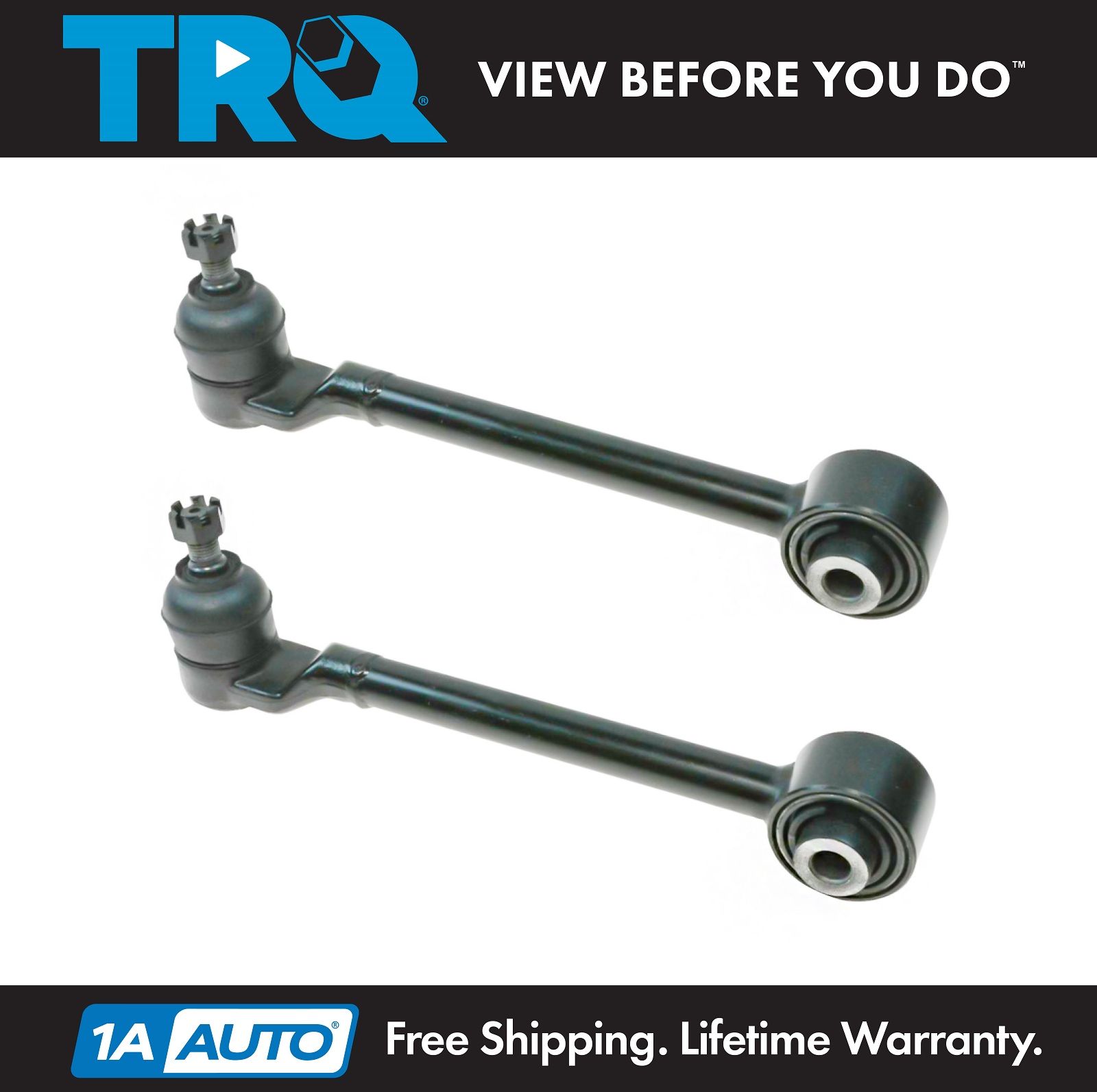 TRQ Rear Forward Upper Control Arm Pair Set of 2 for Honda Accord Acura