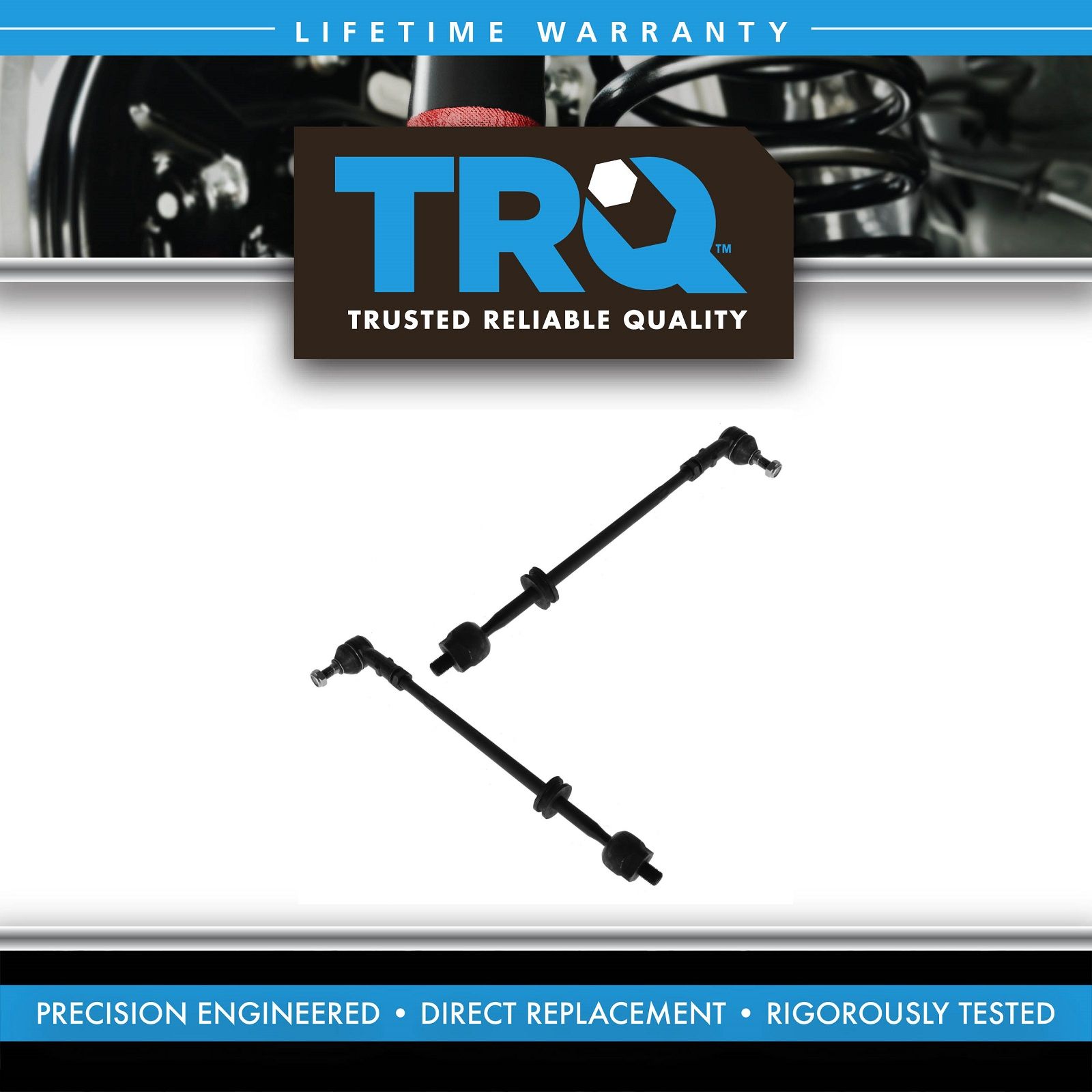 TRQ Inner & Outer Tie Rod End Left & Right Pair Set for VW Jetta Golf
