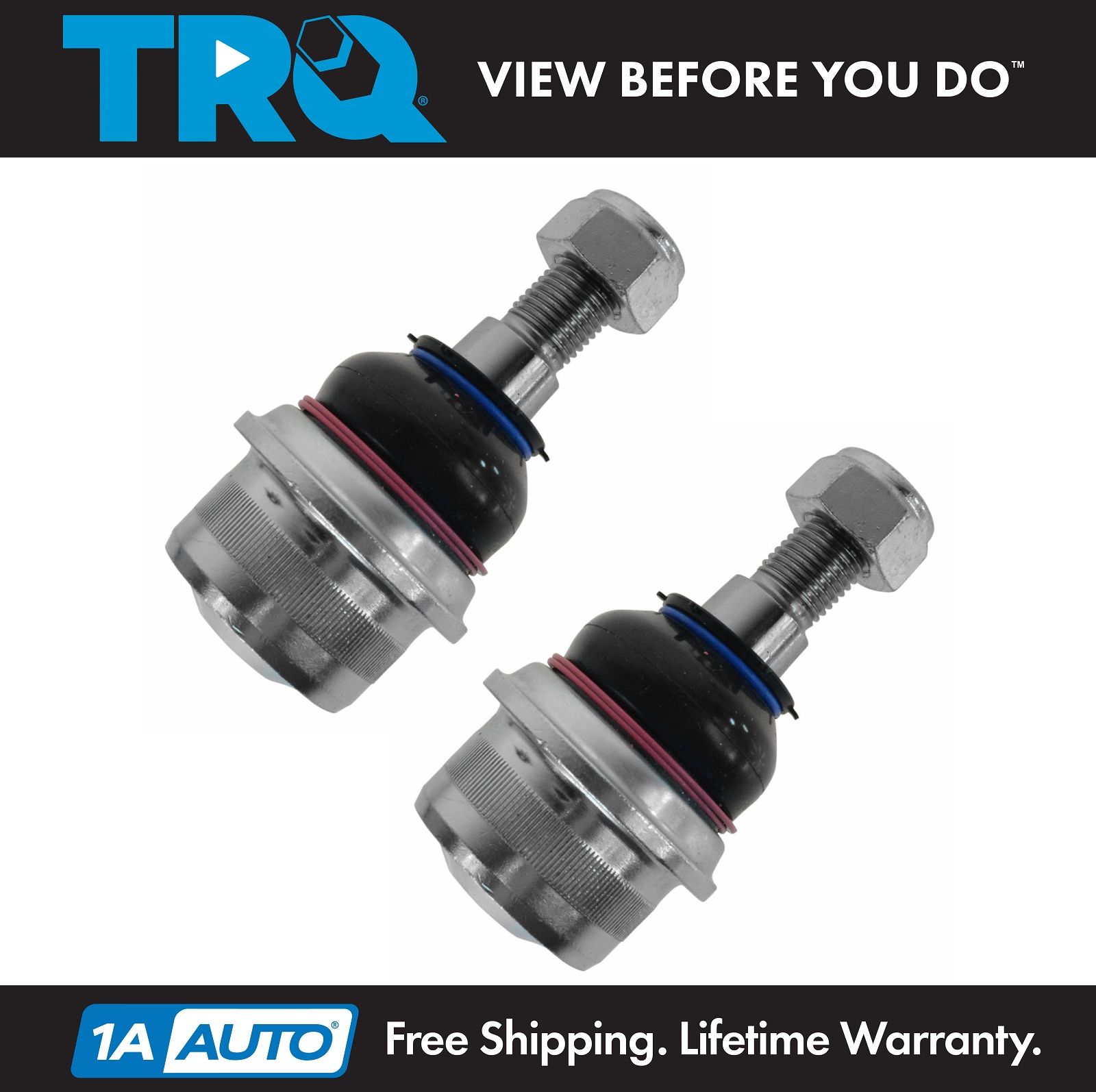 TRQ Front Lower Ball Joints Left /& Right Pair for Mercedes Benz CL//E//S//SL Class