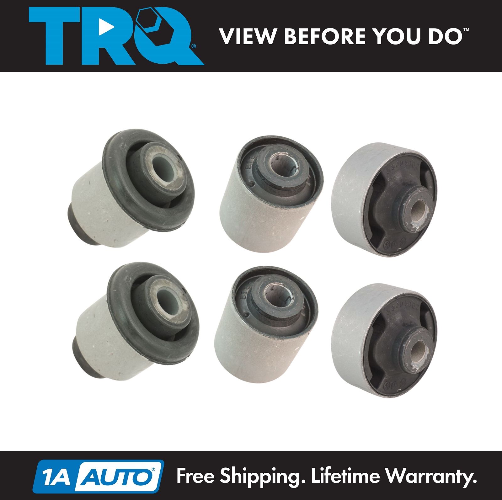 <b>6 Piece Control Arm Bushing Set</b>
