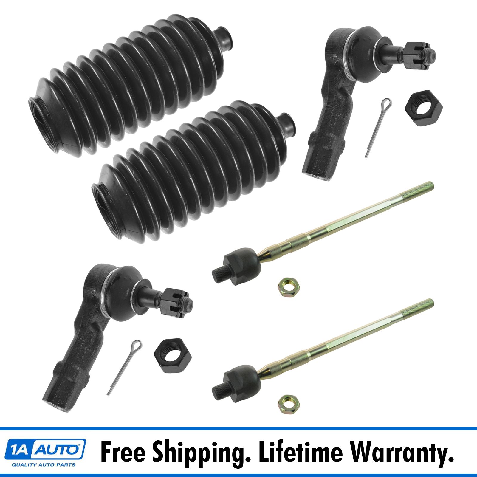 Outer Steering Tie Rod End fits 1998 Mazda Protege for Left /& Right Side Set of 2