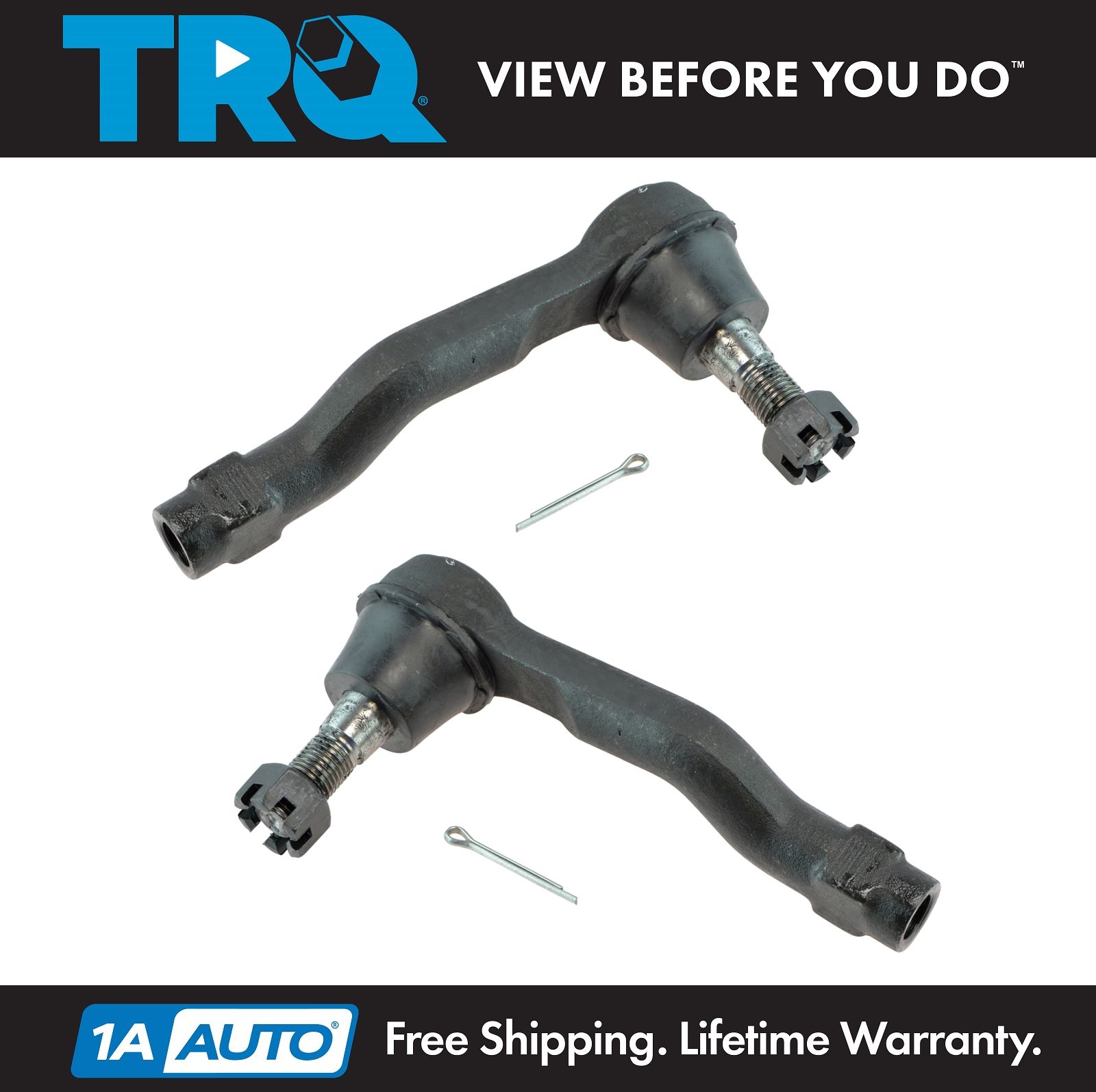 TRQ Front Outer Steering Tie Rod End LH RH Pair Set Kit for Infiniti