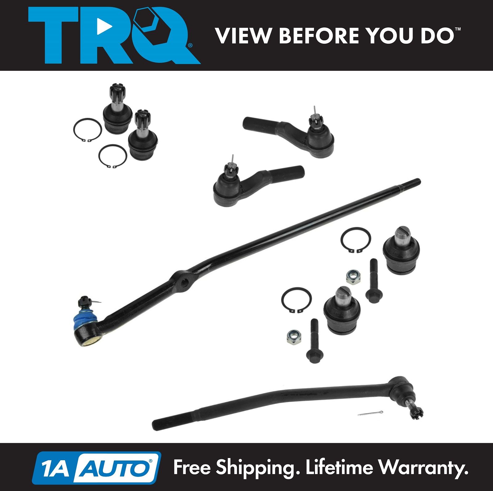 Inner Steering Tie Rod End fits 2011 Chrysler Town /& Country for Left /& Right Side Set of 2