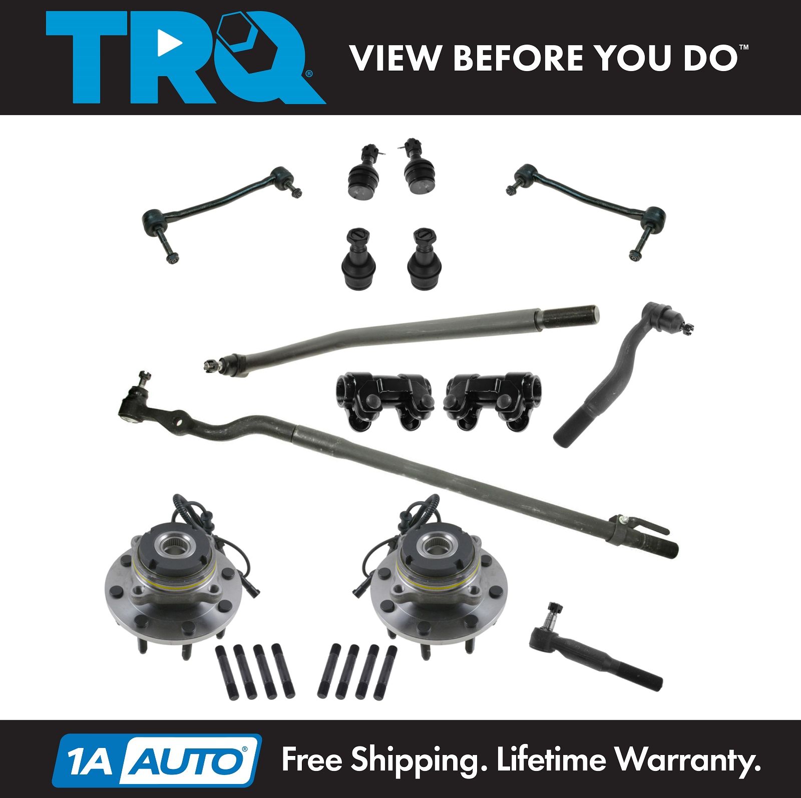 <b>14 Piece Steering, Suspension, & Drivetrain Kit</b>