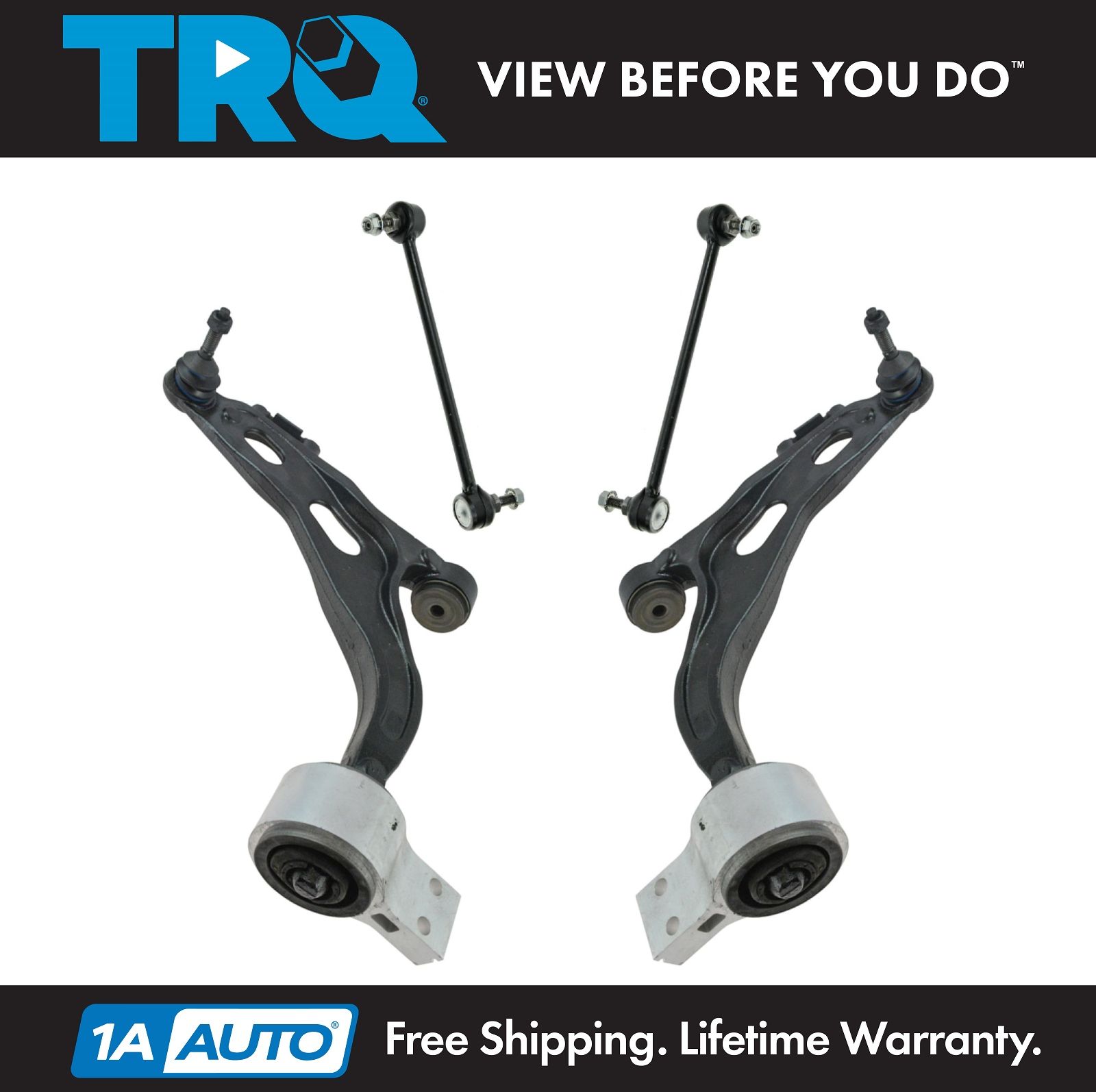 TRQ Suspension Kit Front Lower Control Arm Bracket Ball Joints for GM Truck SUV