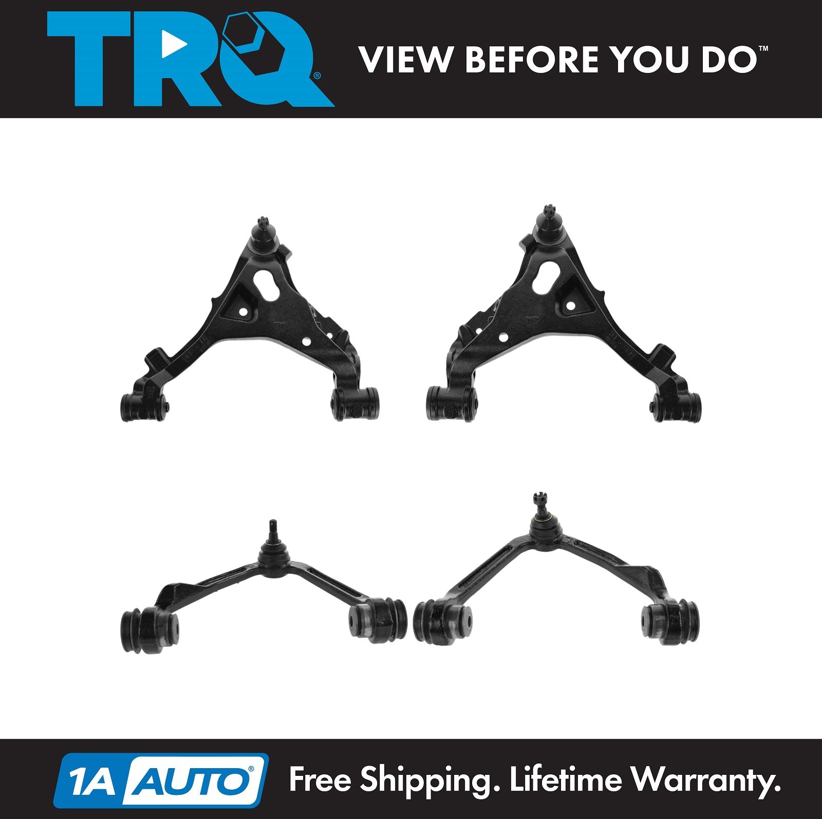 thumbnail image 2 of TRQ Front Upper And Lower Ball Joint Kit For Toyota Tundra & Sequoia - 4pc Set, Lifetime Warranty 2 of 3