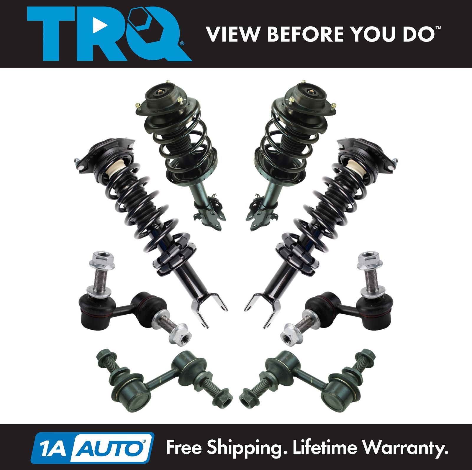 AM Autoparts Rear Shock & Spring Assembly Set For Subaru Tribeca 2006-2014
