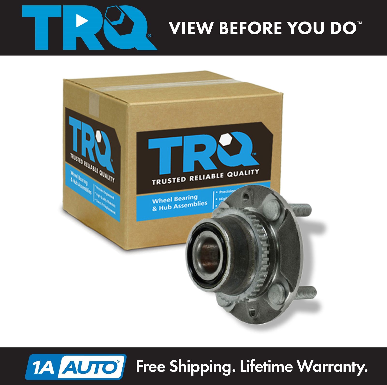 TRQ Front Wheel Hub & Bearing Left or Right for 9105 Mazda Miata MX5 w