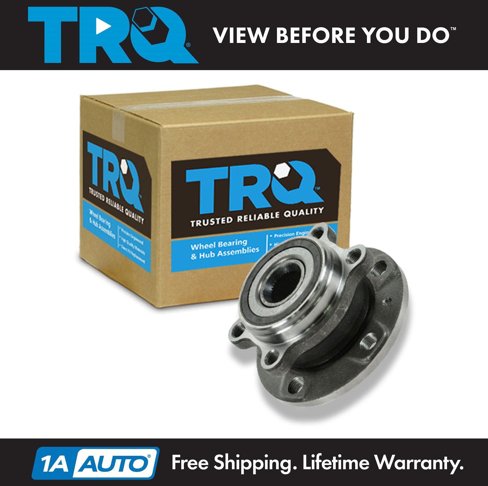 TRQ Wheel Hub & Bearing Assembly Left or Right for TT Golf Passat Jetta
